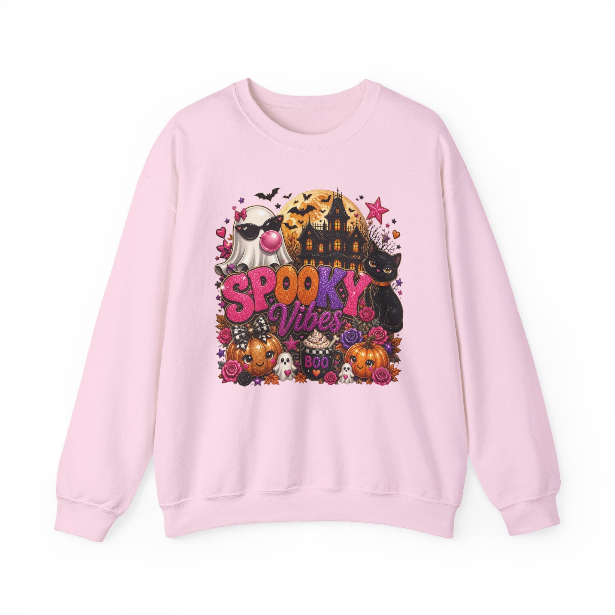 Sweatshirt — "Spooky Vibes" Halloween Graphic Crewneck