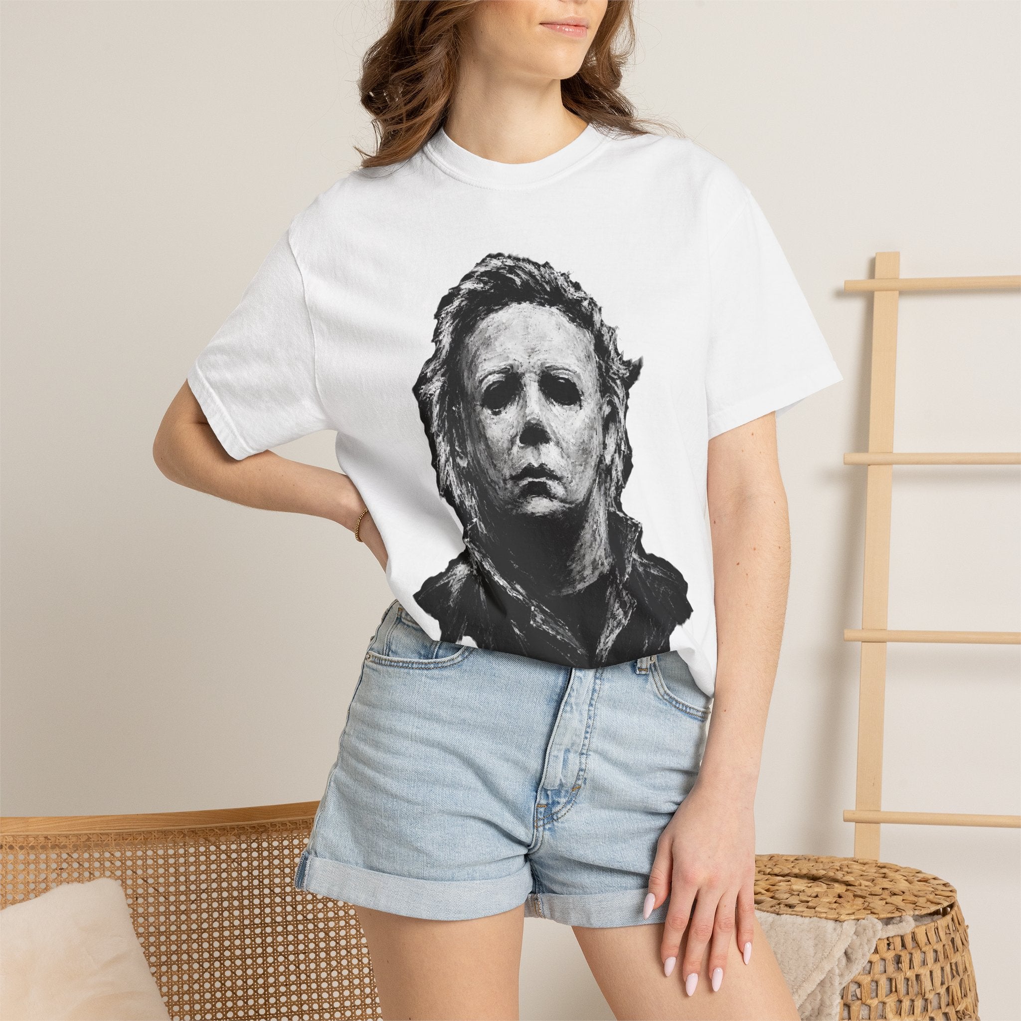 Portrait T-Shirt — Horror Movie Mask Tee
