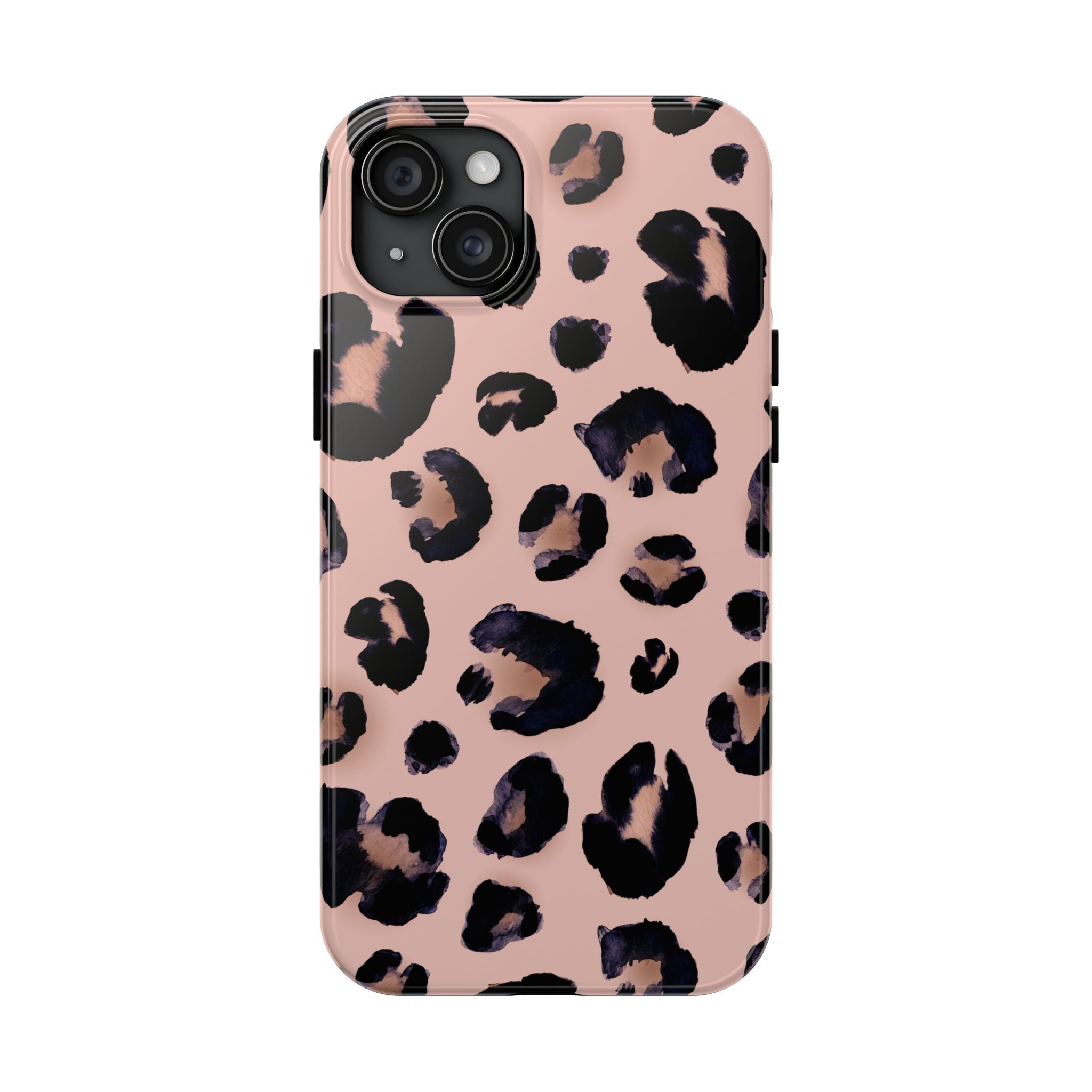 Leopard Print Tough Phone Case — Pink Animal Print Protective Cover