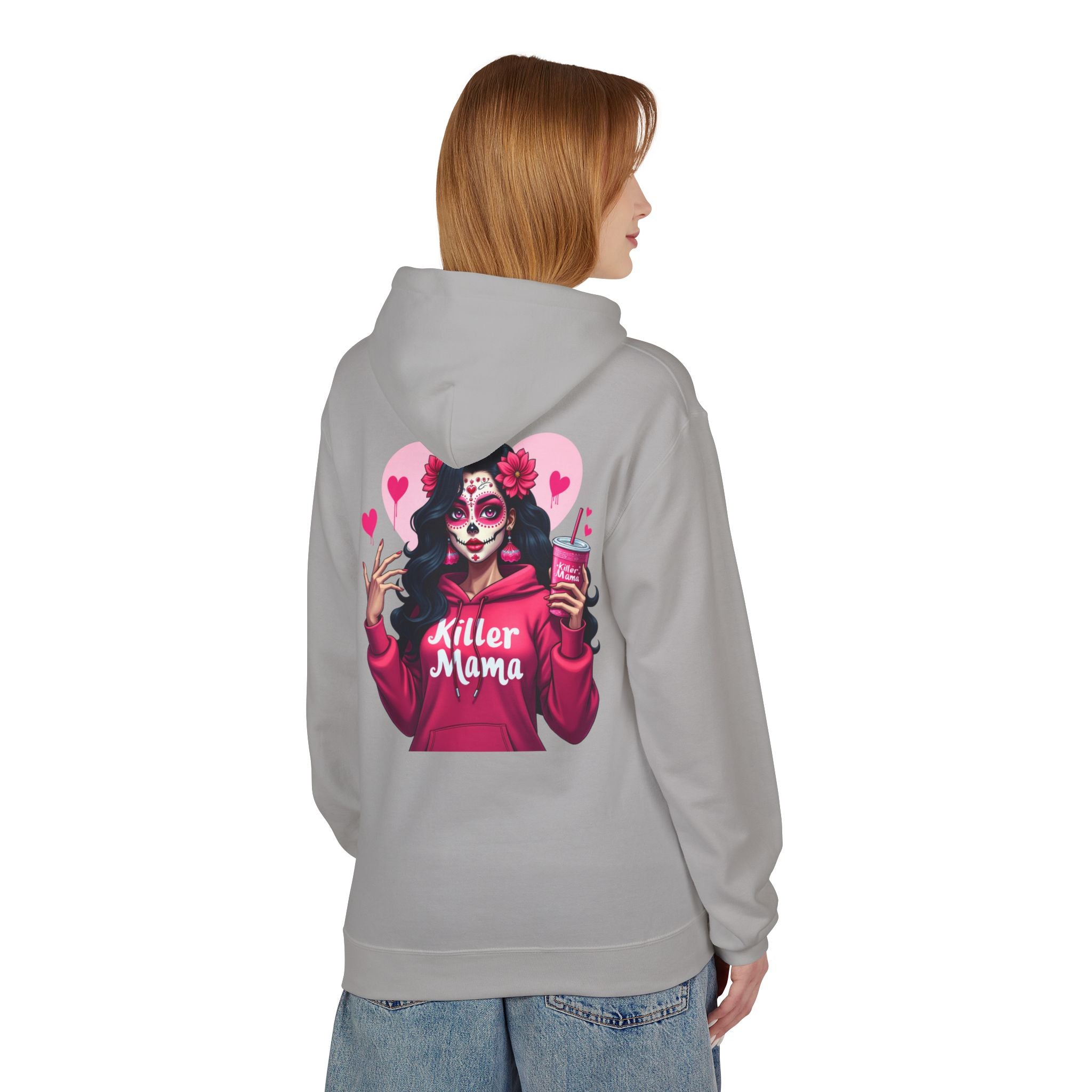 Killer Mama Hoodie — Day of the Dead Sugar Skull Mom Graphic Hoodie