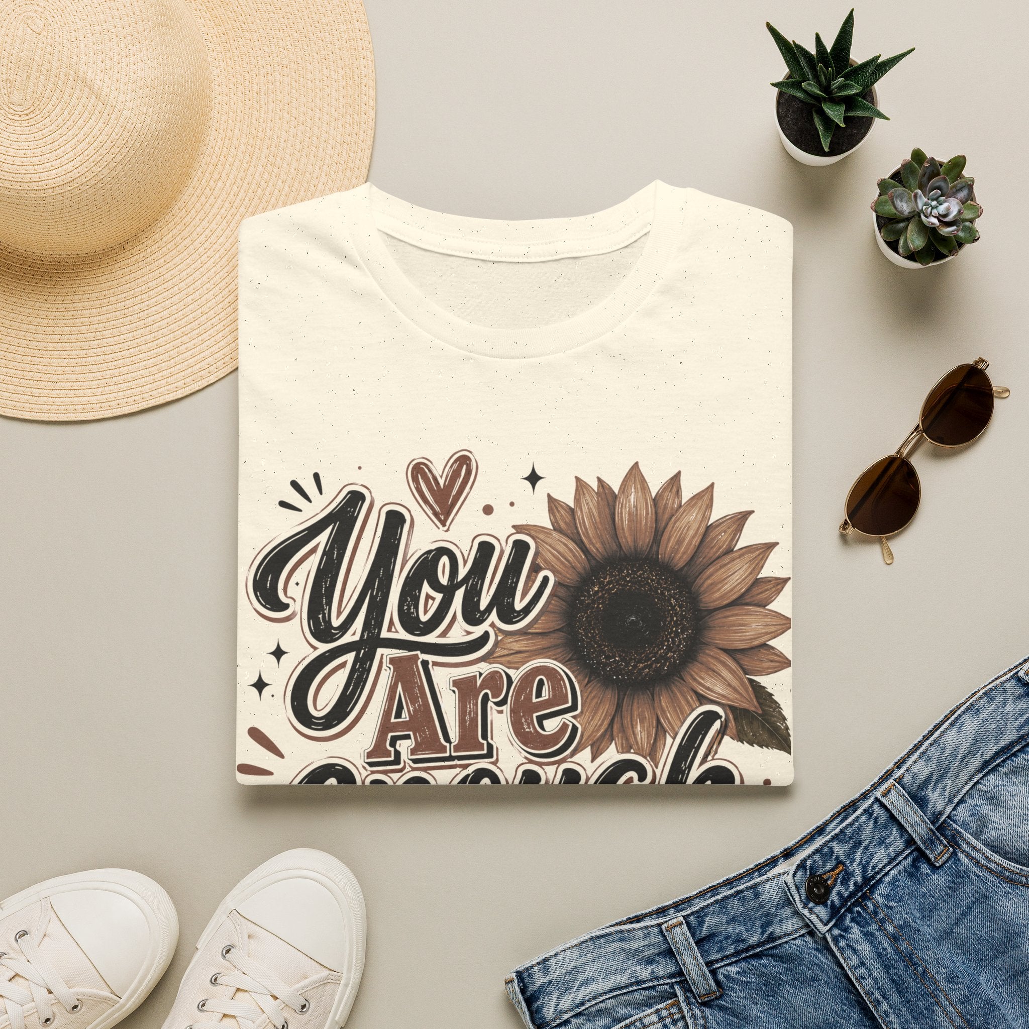 You Are Enough Sunflower T-Shirt