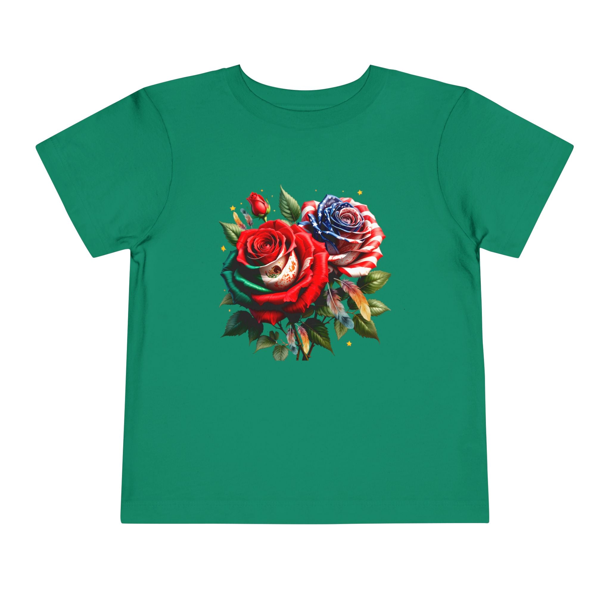 Toddler Tee — Vintage Watercolor Roses Floral Shirt for Kids