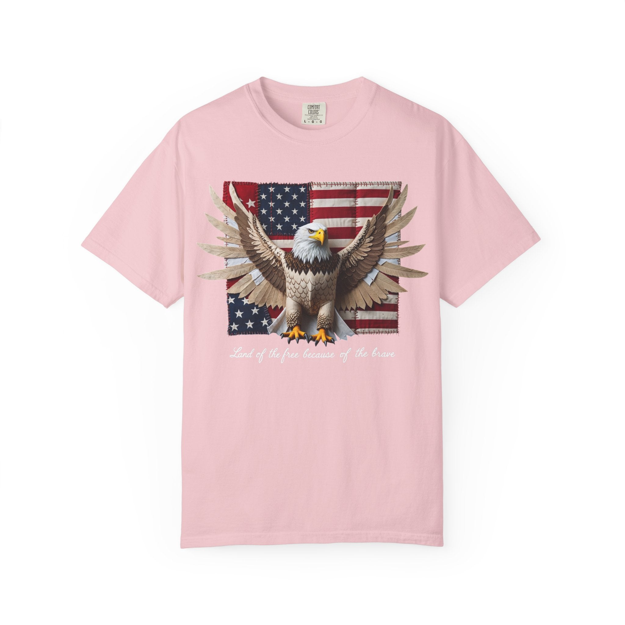 American Eagle Flag T-Shirt – Patriotic Bald Eagle Graphic Tee