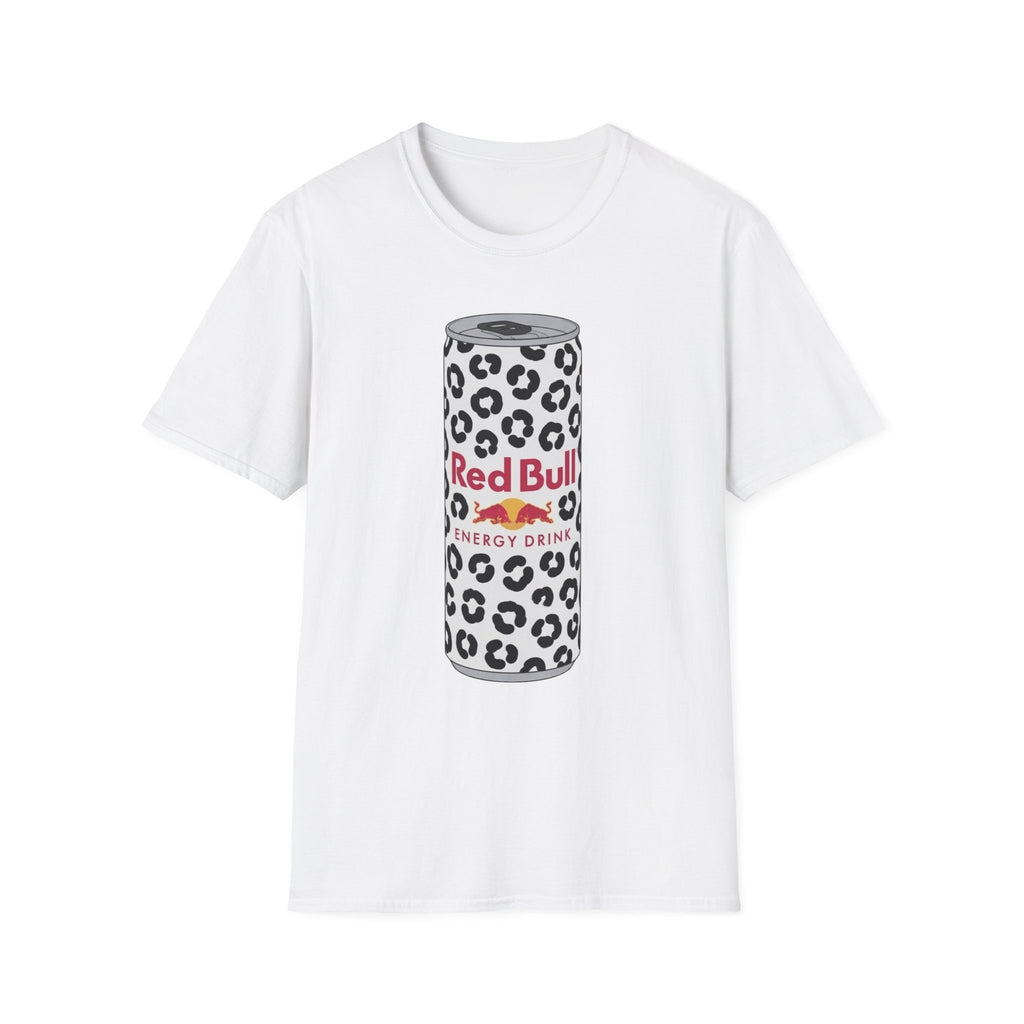 Red Bull Leopard Can T‑Shirt — Retro Energy Drink Graphic Tee