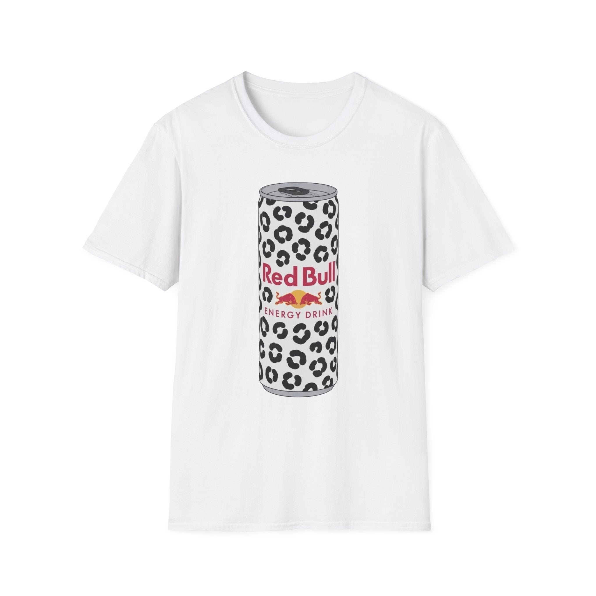 Red Bull Leopard Can T‑Shirt — Retro Energy Drink Graphic Tee