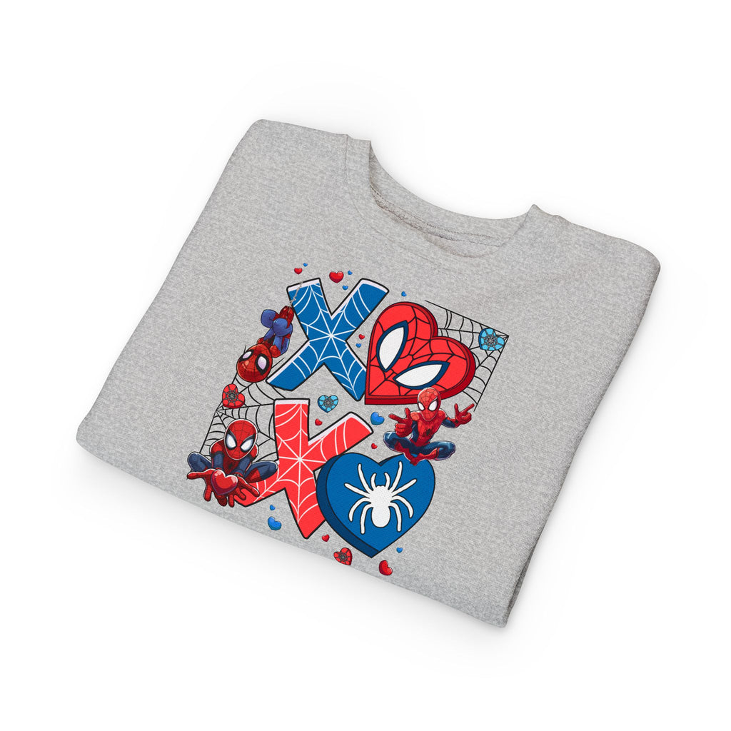 Spiderman Heart Valentines Toddler Sweatshirt