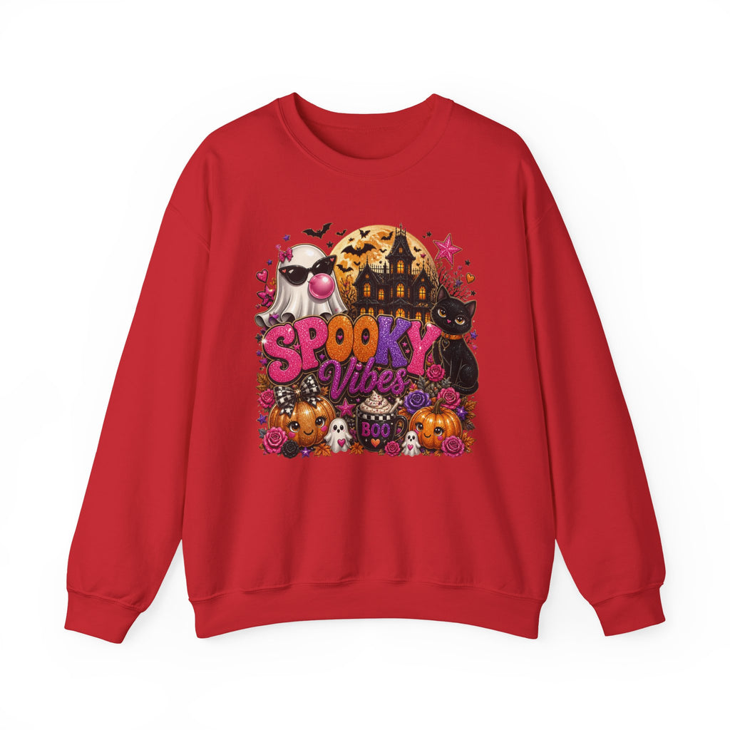 Sweatshirt — "Spooky Vibes" Halloween Graphic Crewneck