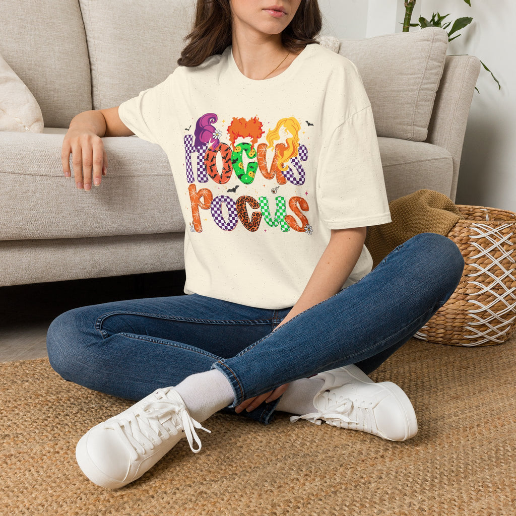 Hocus Pocus Halloween T‑Shirt — Colorful Witch Sisters Movie Tribute
