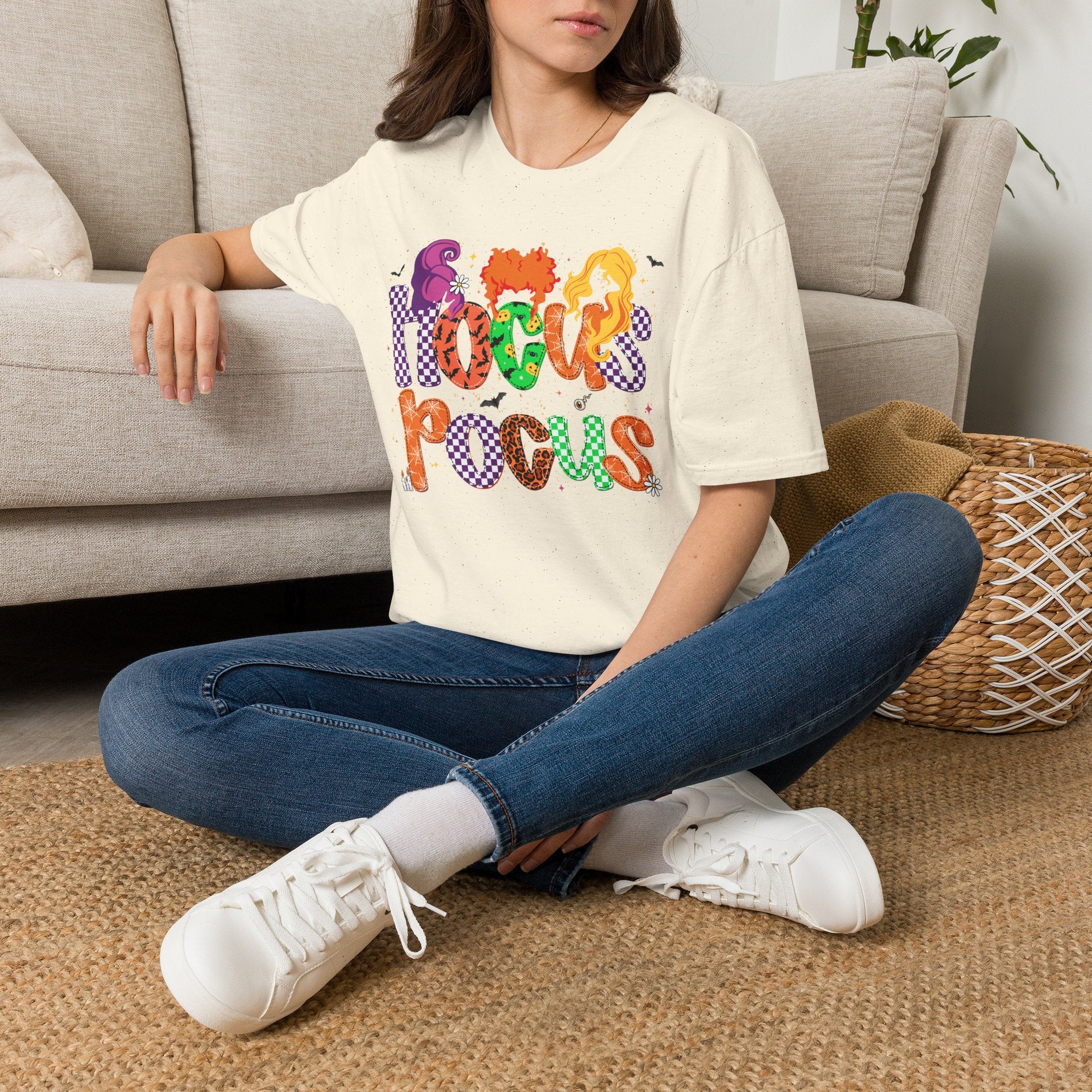 Hocus Pocus Halloween T‑Shirt — Colorful Witch Sisters Movie Tribute