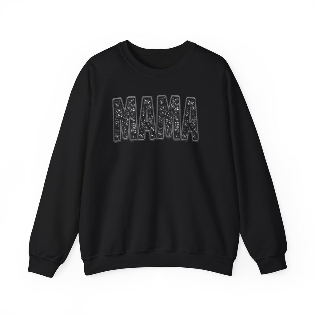 MAMA Glitter Block Letters Sweatshirt | Mama Shirt