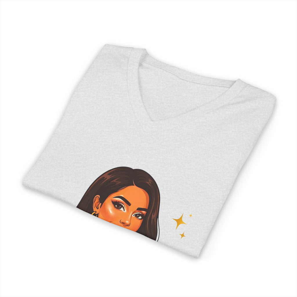 Believe In You V-Neck Tee — Inspirational Woman Graphic T‑Shirt