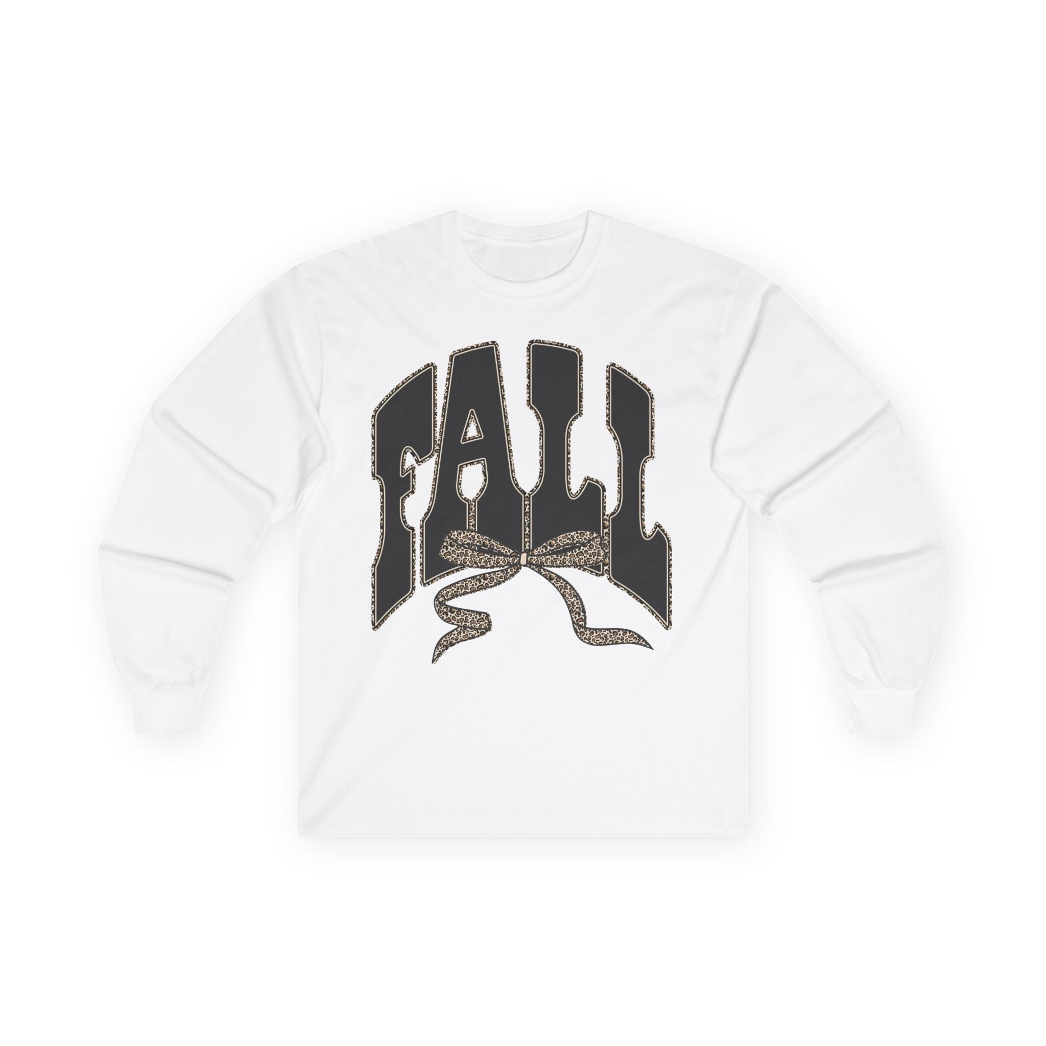 Fall Graphic Long Sleeve Tee — "FALL" Arch Design