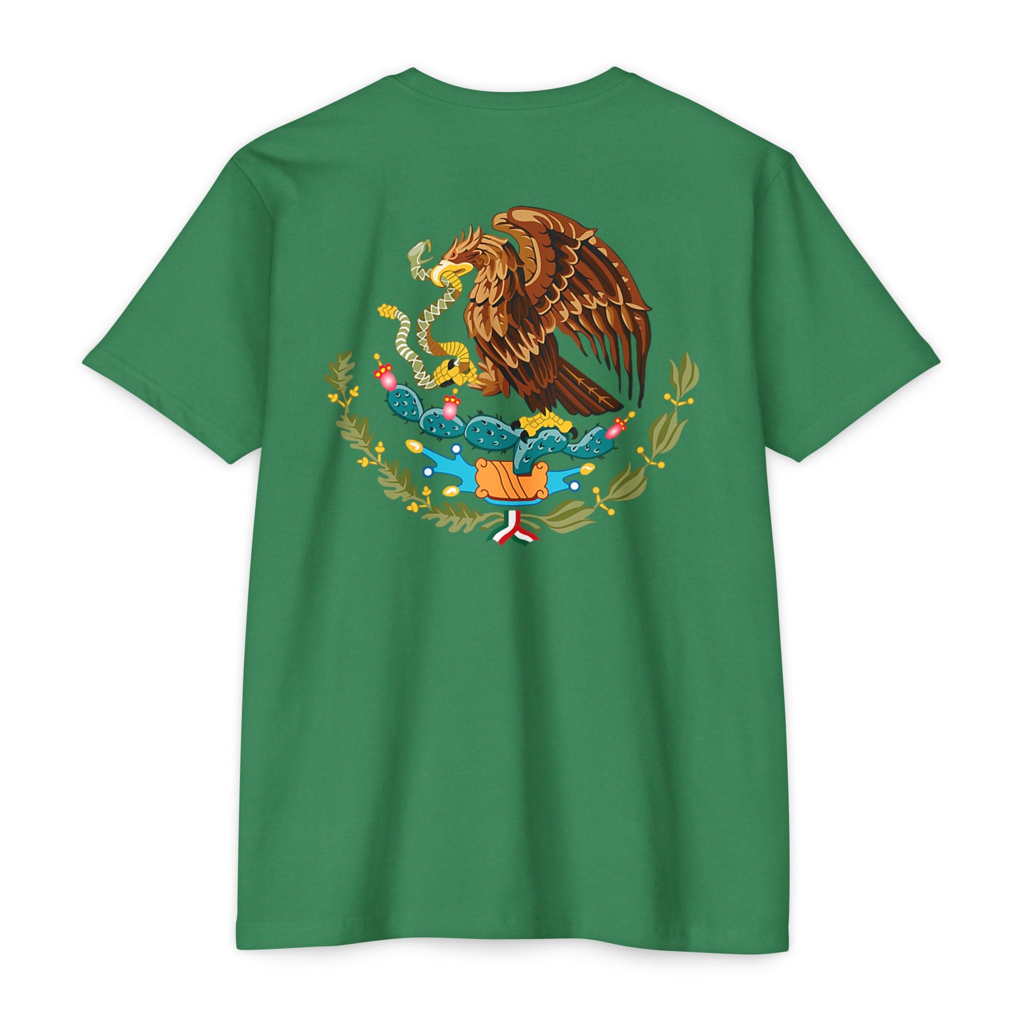 Mexico Flag T-Shirt — Mexican Eagle Emblem Tee