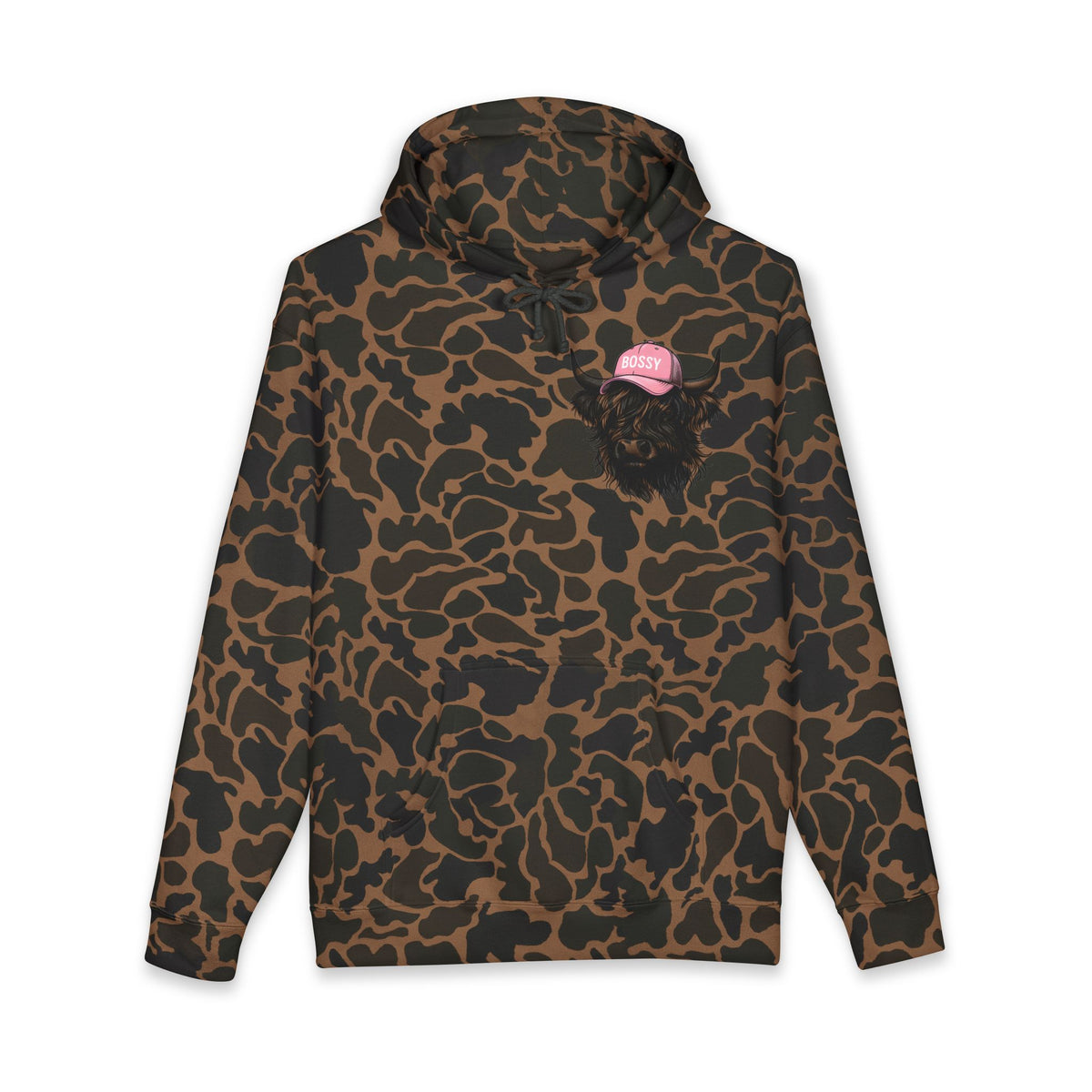 Bossy Heffa Hoodie — "I’m Her Heffa Just Ask Me" Highland Cow Pullover