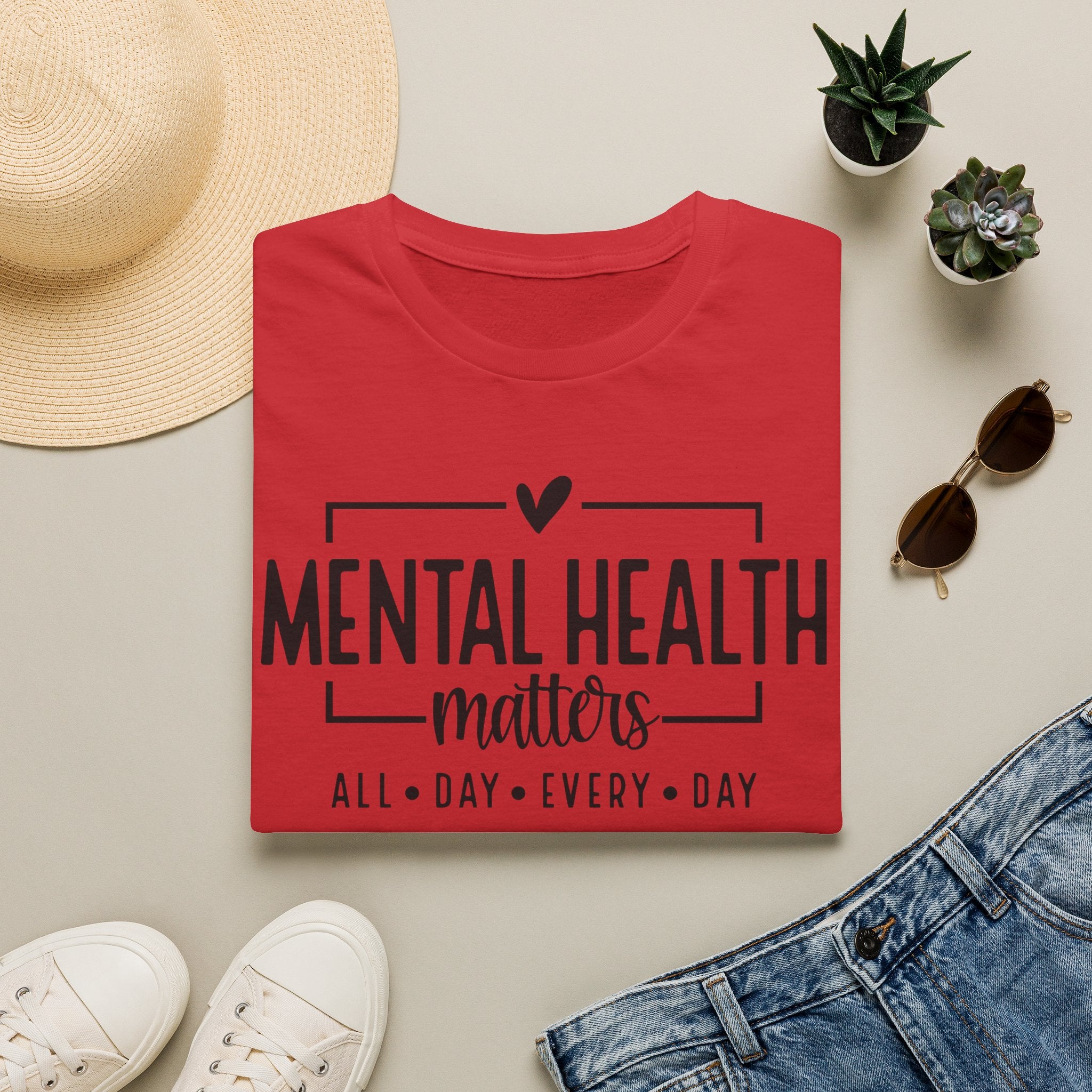 Mental Health Matters T‑Shirt — All Day Every Day Awareness Tee
