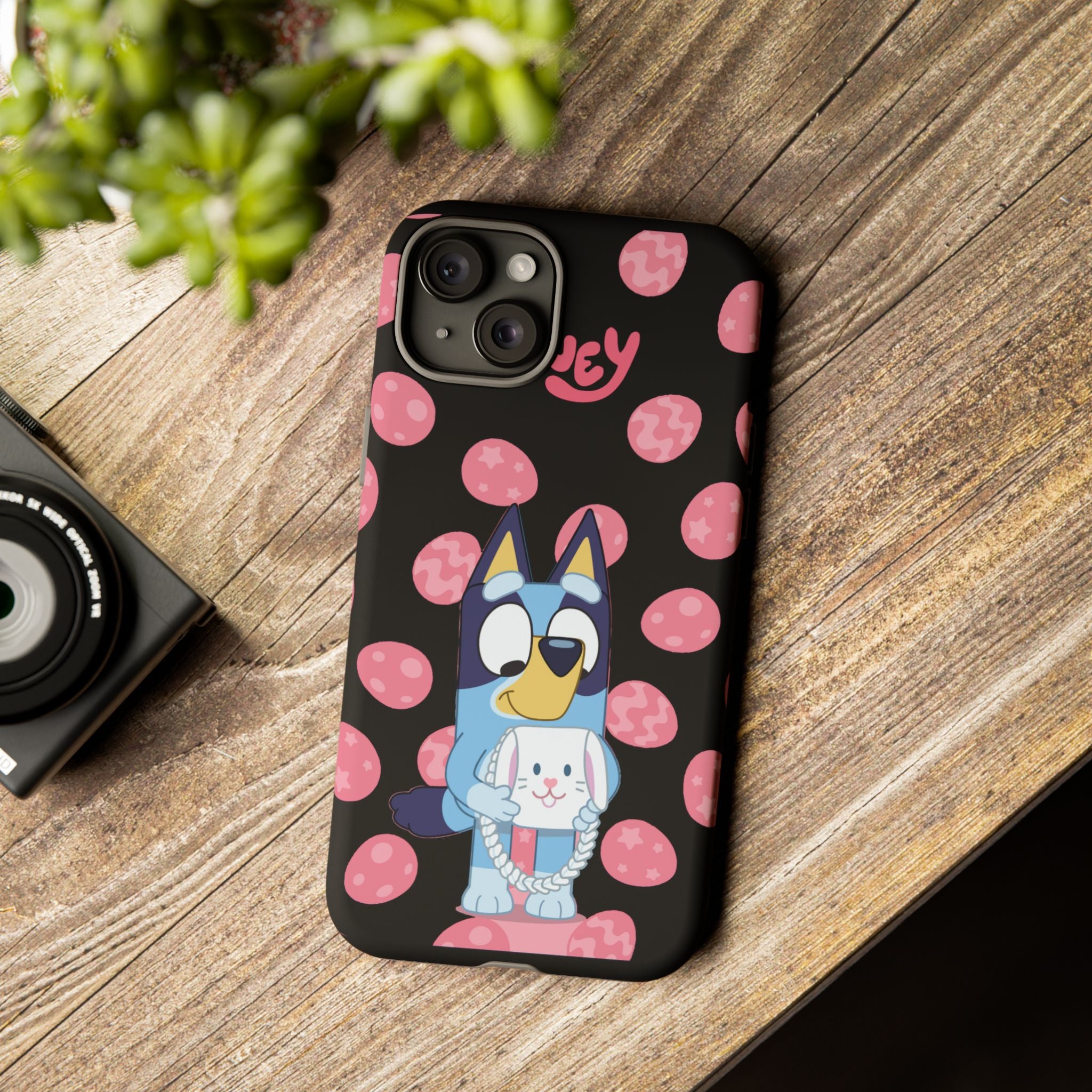 Bluey Holding Bunny phone case | Cute cartoon character phone case