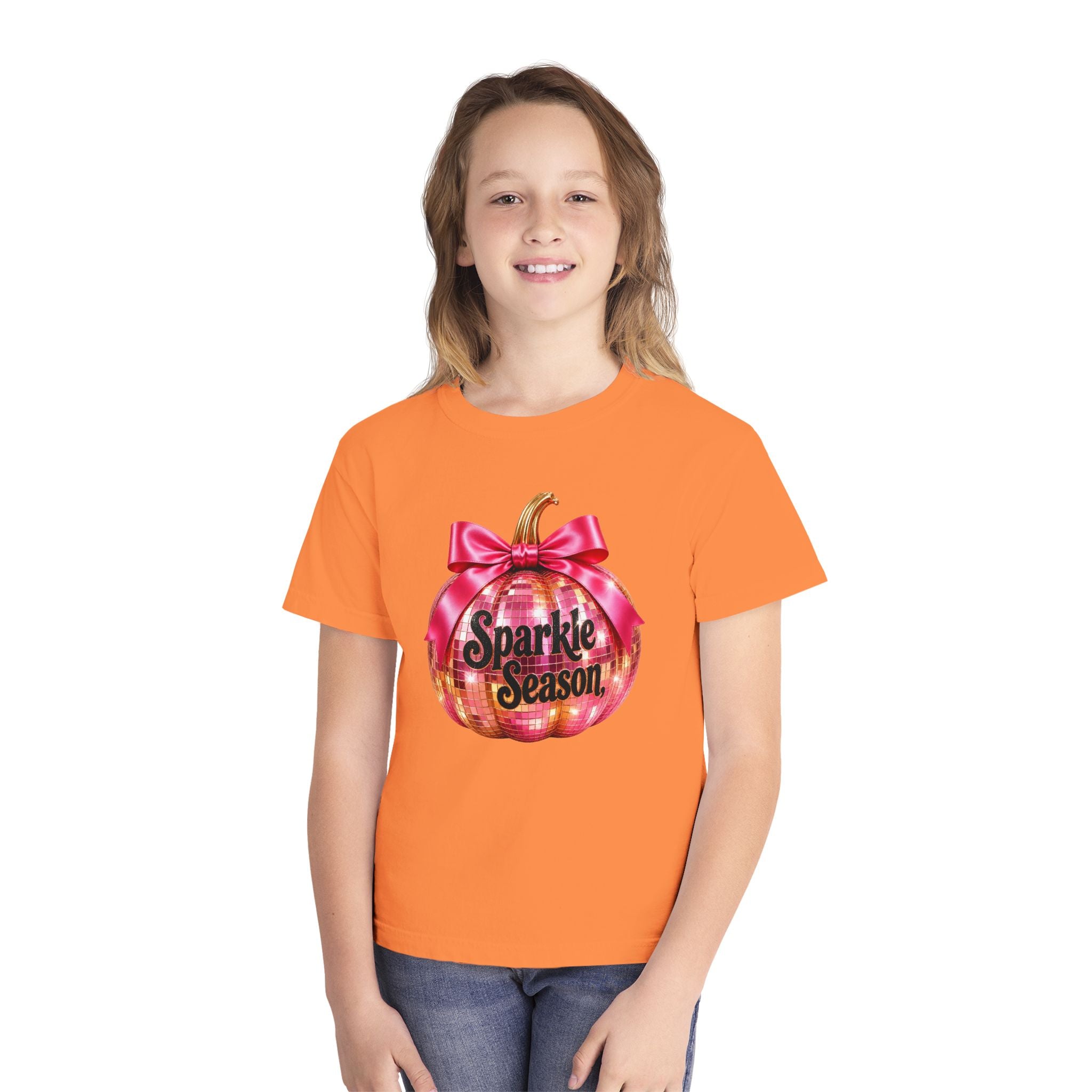 Sparkle Season Pumpkin Youth T‑Shirt