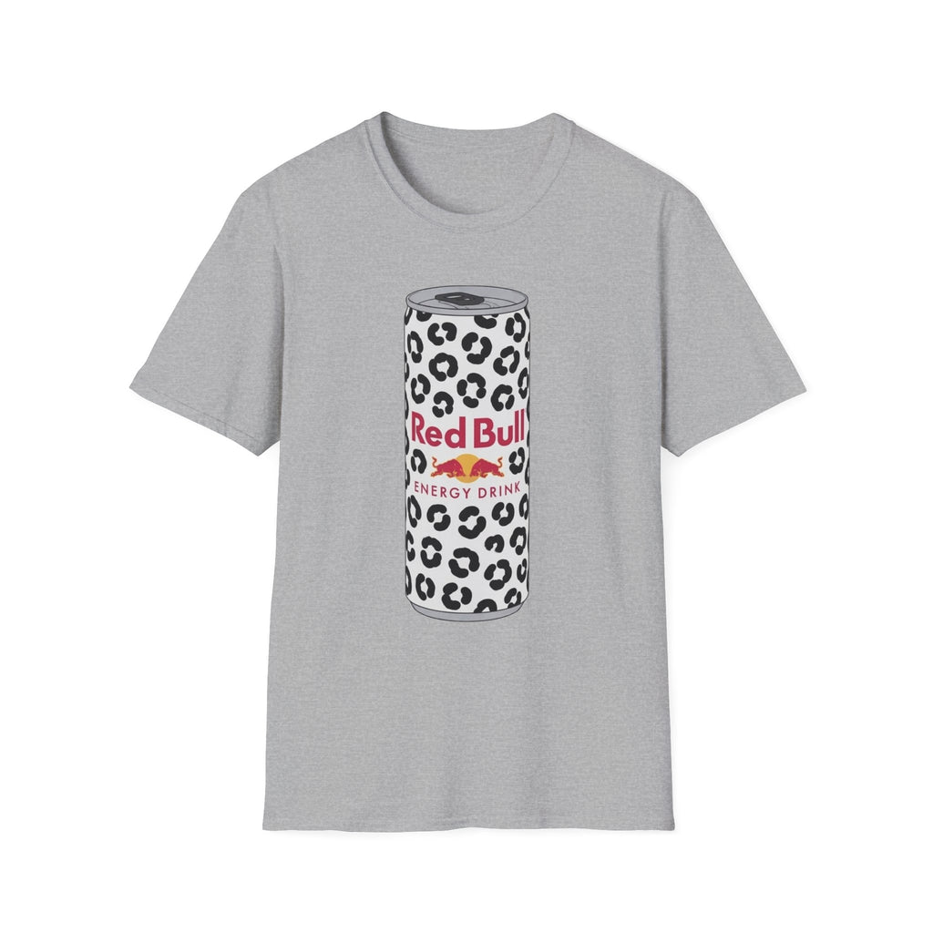Red Bull Leopard Can T‑Shirt — Retro Energy Drink Graphic Tee