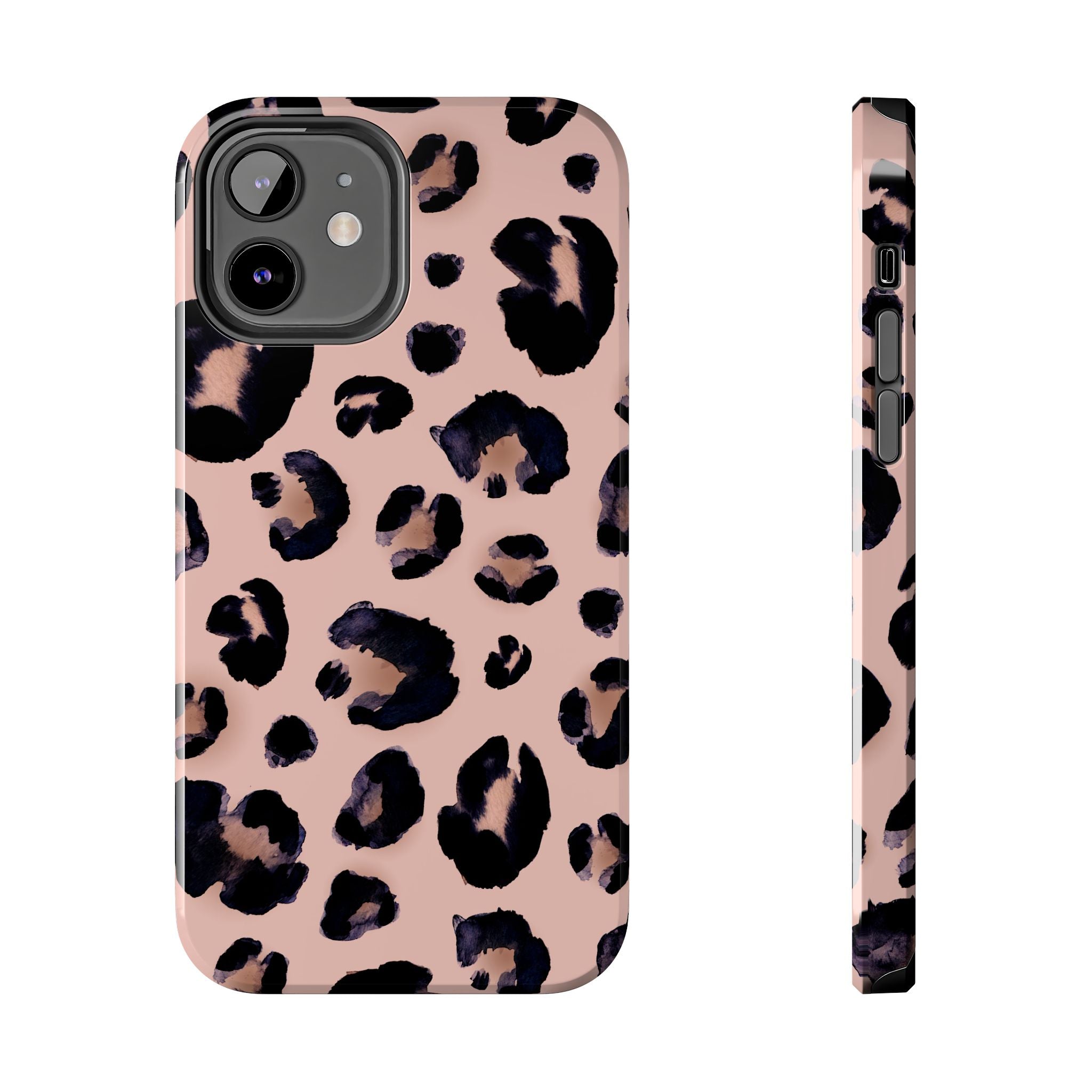 Leopard Print Tough Phone Case — Pink Animal Print Protective Cover
