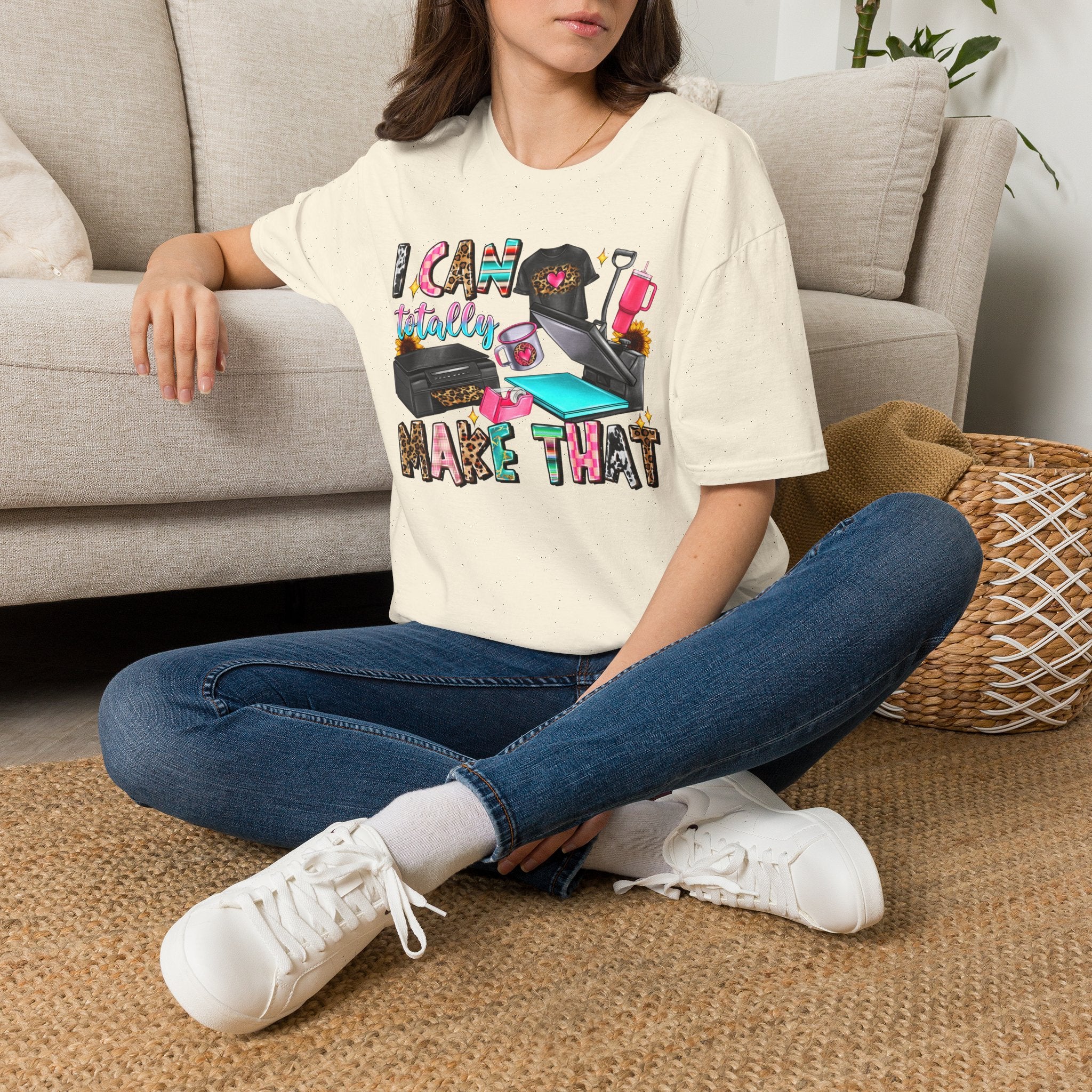 T-Shirt — "I Can Totally Make That" Crafting Tools Graphic Tee