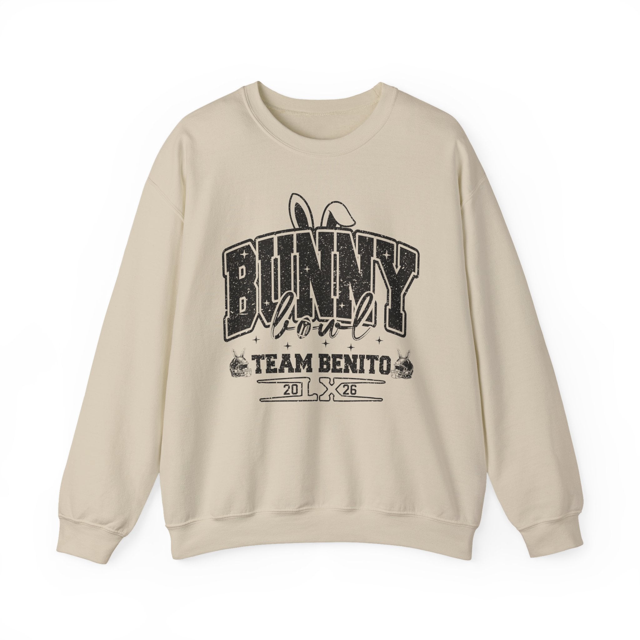 Bunny Lover Crewneck Sweatshirt — Team Benito Vintage Graphic