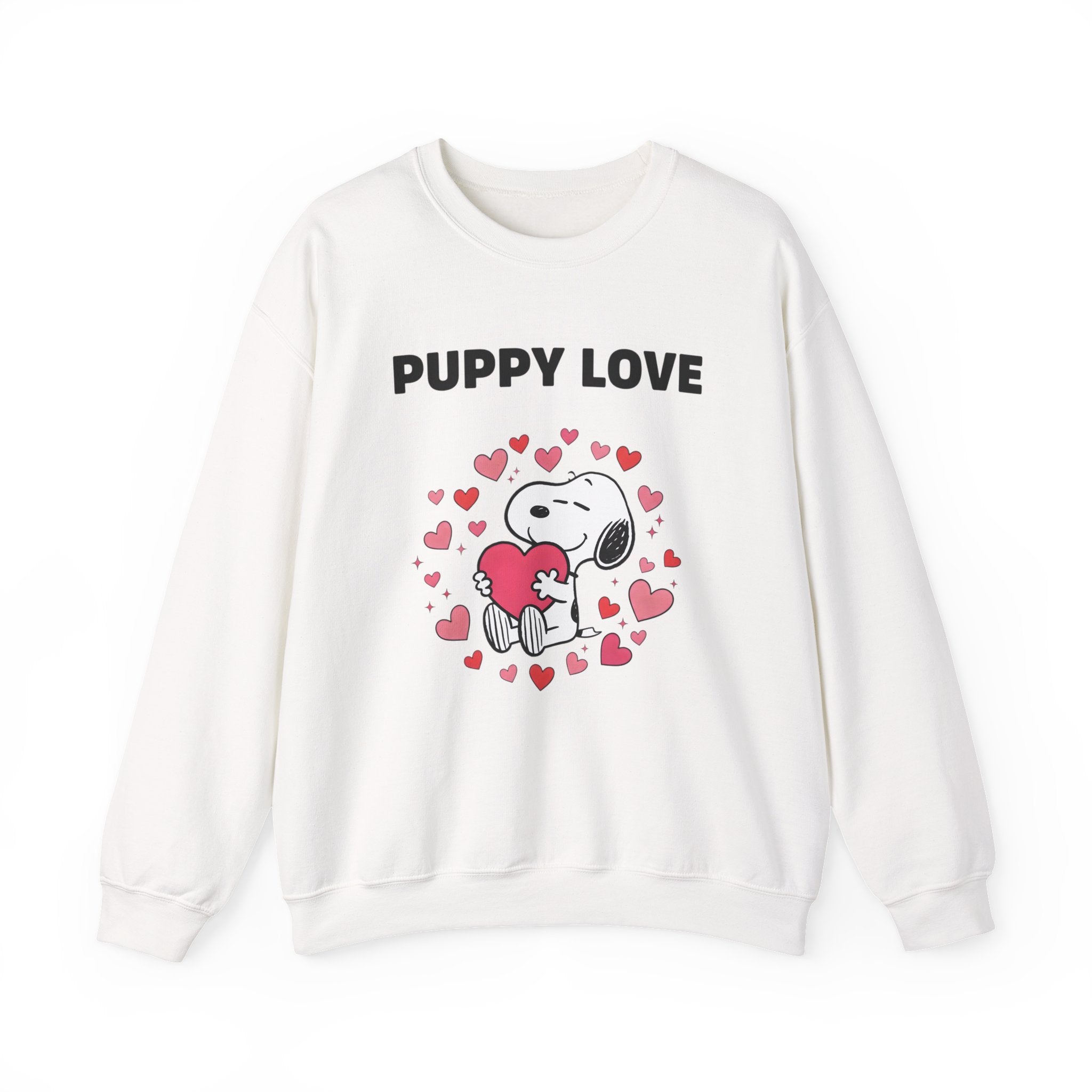 Puppy Love Snoopy Heart sweatshirt | Cute dog Valentine crewneck
