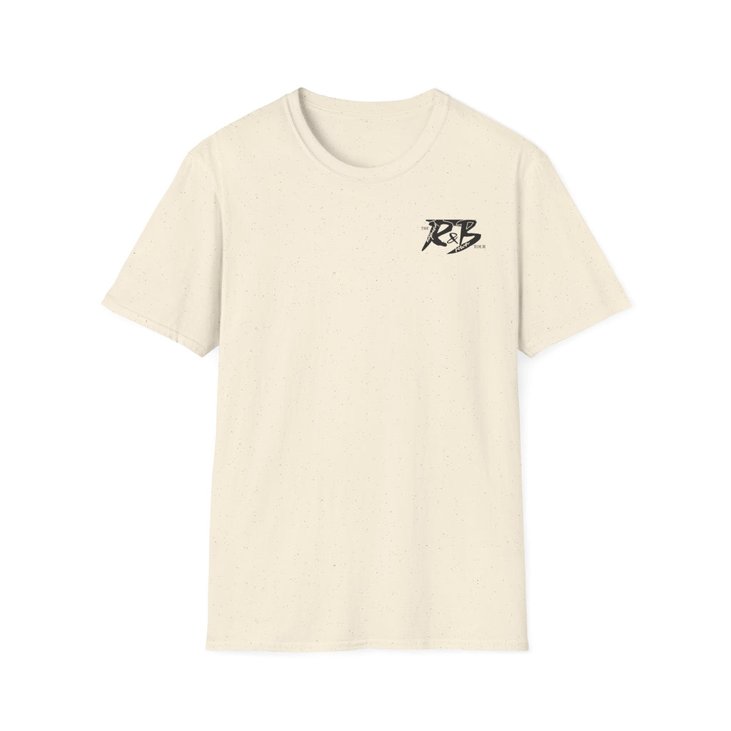 R&B Minimalist Logo T-Shirt — Retro Script Chest Print