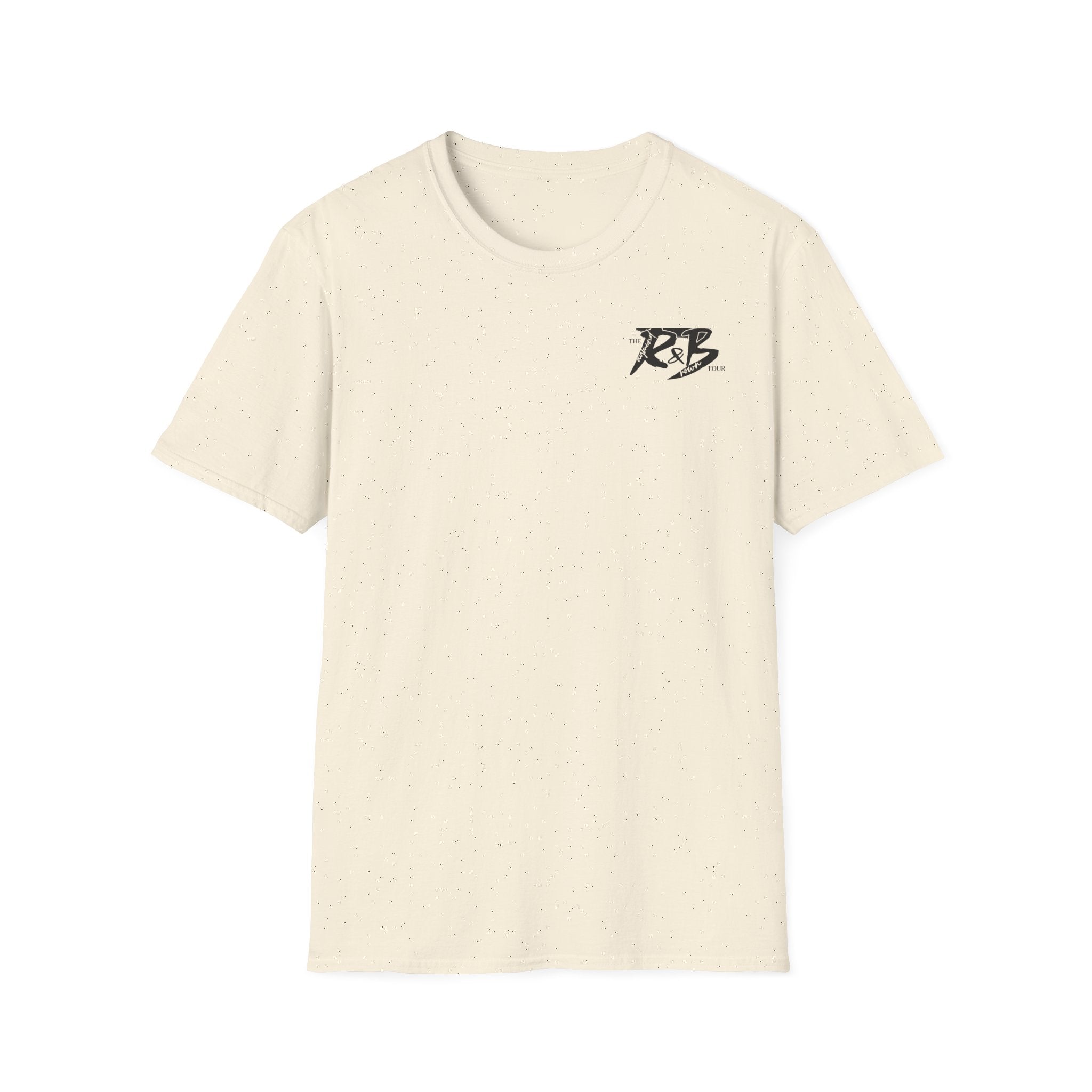 R&B Minimalist Logo T-Shirt — Retro Script Chest Print