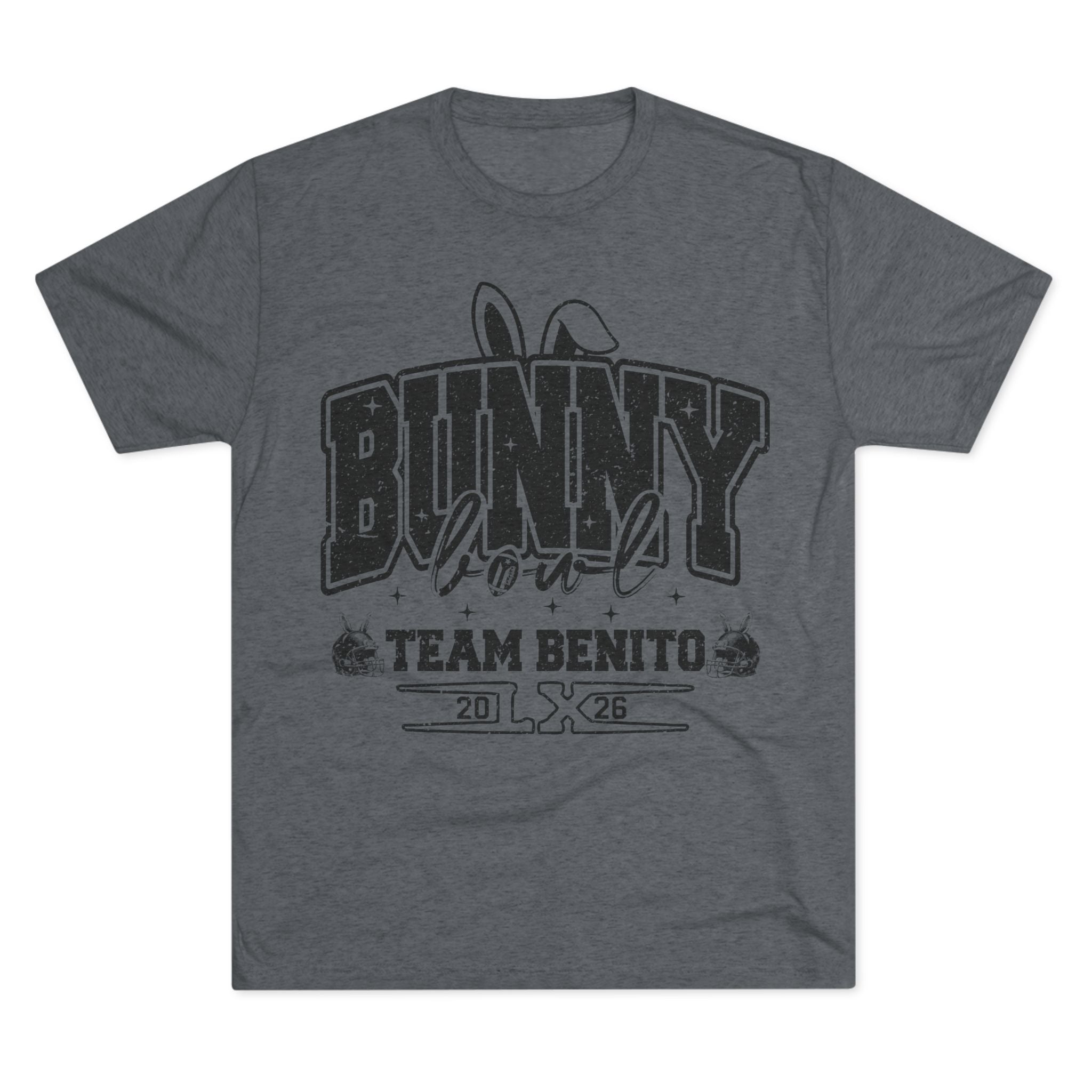 Bunny Bowl Team Benito Tee — Vintage Sports Easter Rabbit Graphic Shirt