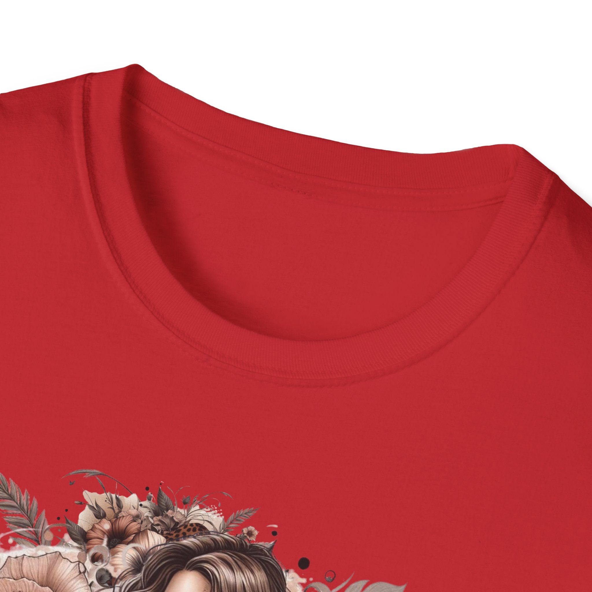 Graphic T-Shirt - 'Stay Humble' Floral Girl Vintage Coffee Tee