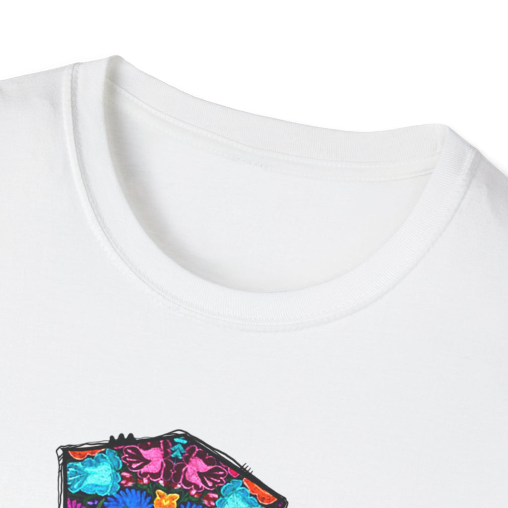 Our Lady of Guadalupe Cross T-Shirt | Religious Mexican Folk Art