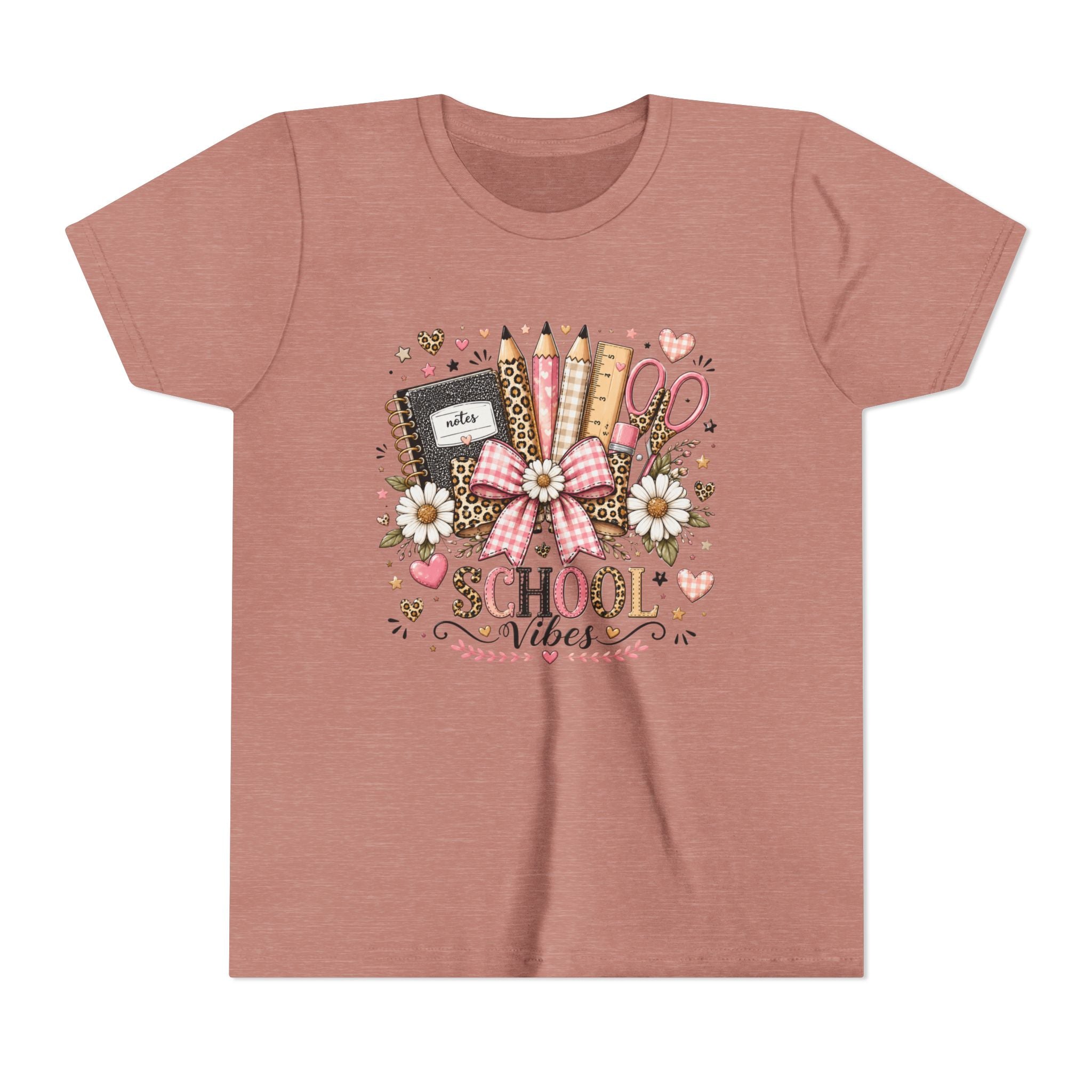 Youth Tee — "School Vibes" Back-to-School Graphic
