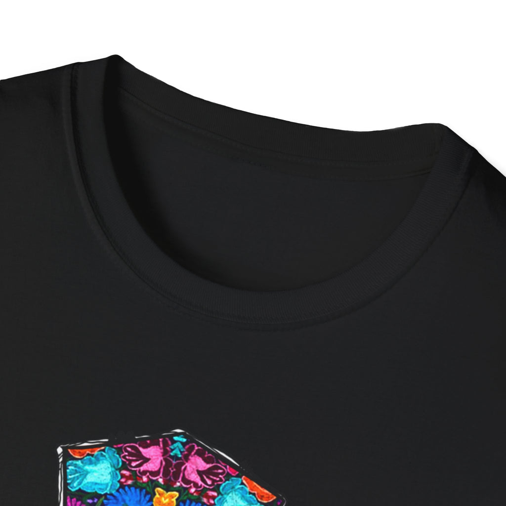 Our Lady of Guadalupe Cross T-Shirt | Religious Mexican Folk Art