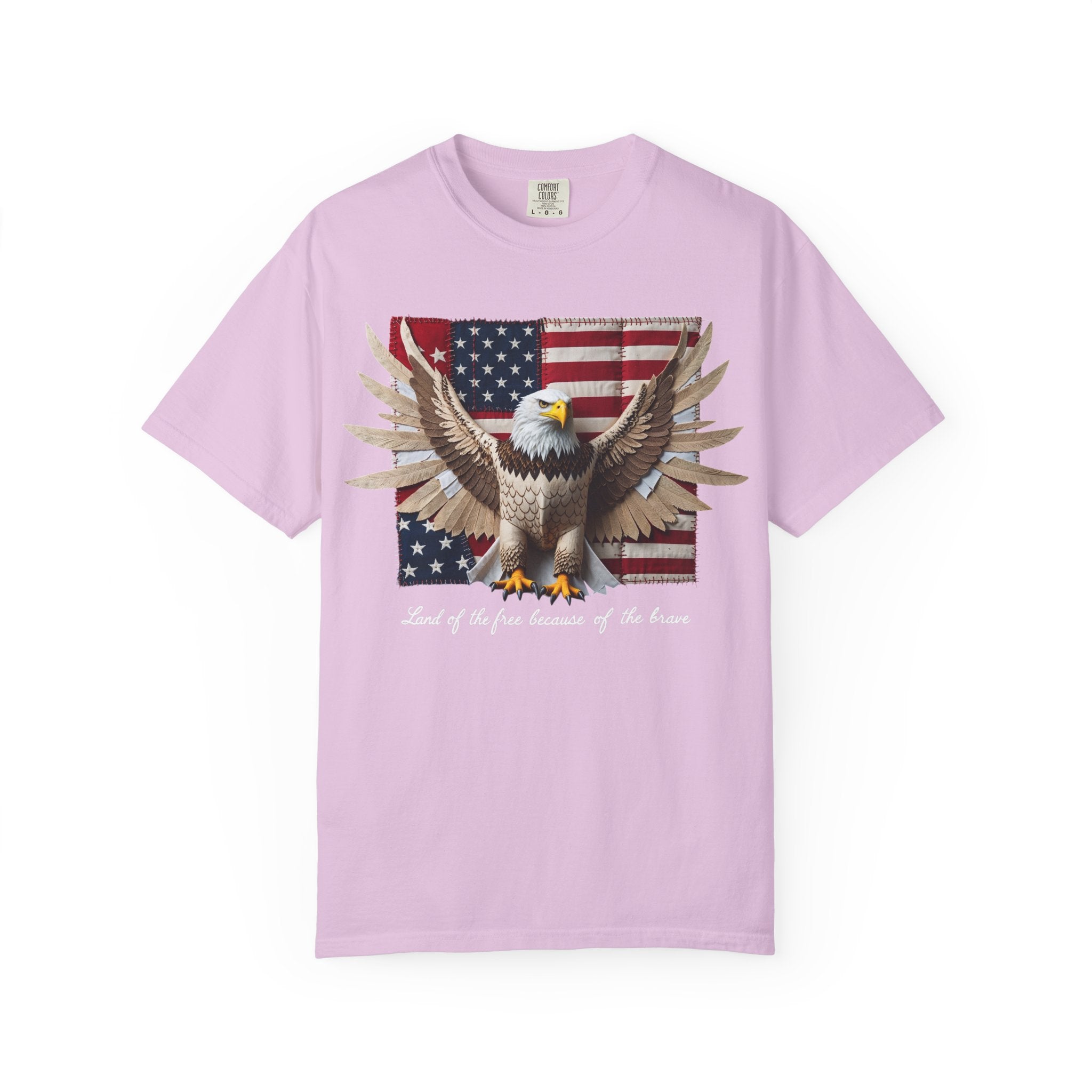 American Eagle Flag T-Shirt – Patriotic Bald Eagle Graphic Tee