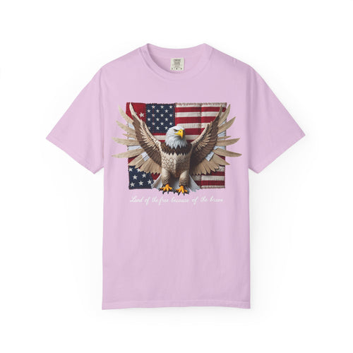 American Eagle Flag T-Shirt – Patriotic Bald Eagle Graphic Tee