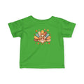 Infant Tee — Cute Thanksgiving Patchwork Turkey Baby Shirt