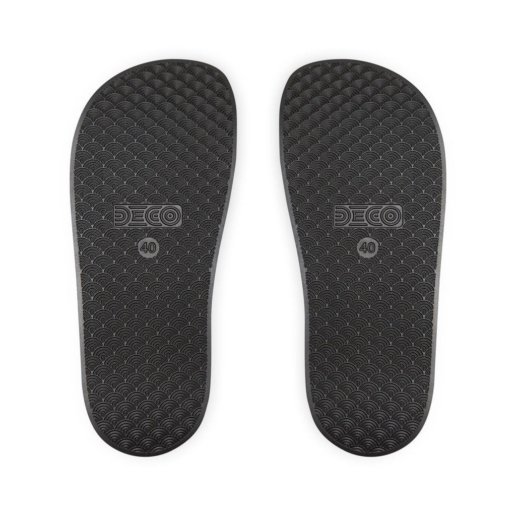 Leopard Print Removable-Strap Slide Sandals — Women's Casual Pool & Beach Footwear