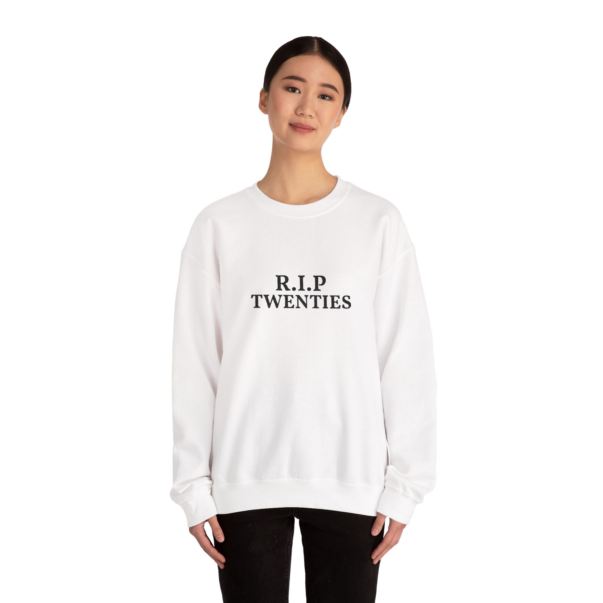 R.I.P. Twenties Sweatshirt | Retro Gothic Text Crewneck