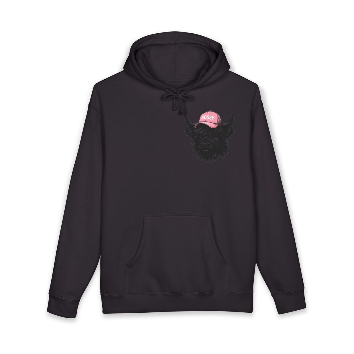 Bossy Heffa Hoodie — "I’m Her Heffa Just Ask Me" Highland Cow Pullover