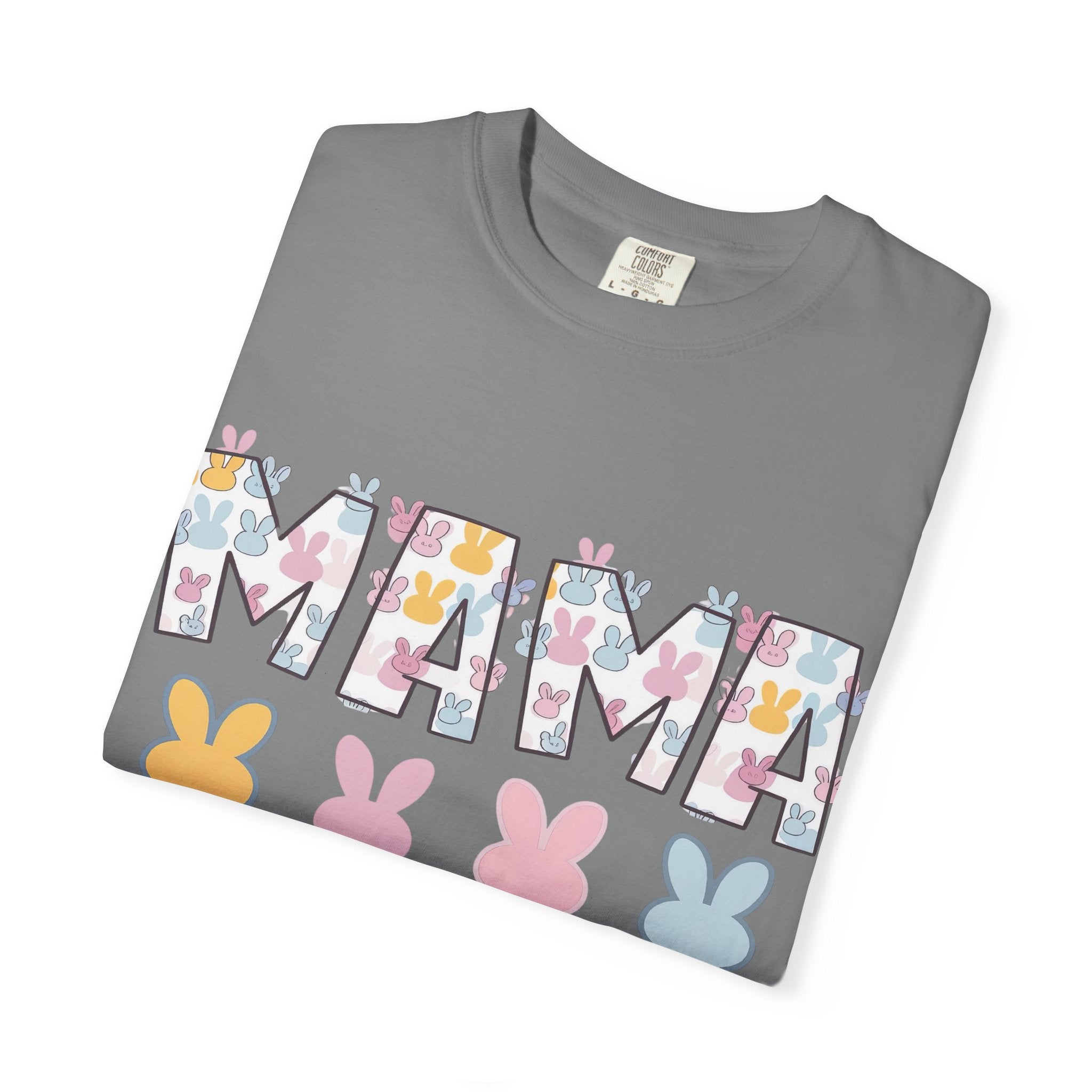 Mama Floral Peep Tee — Easter Bunny Pastel Mother's Day T-Shirt