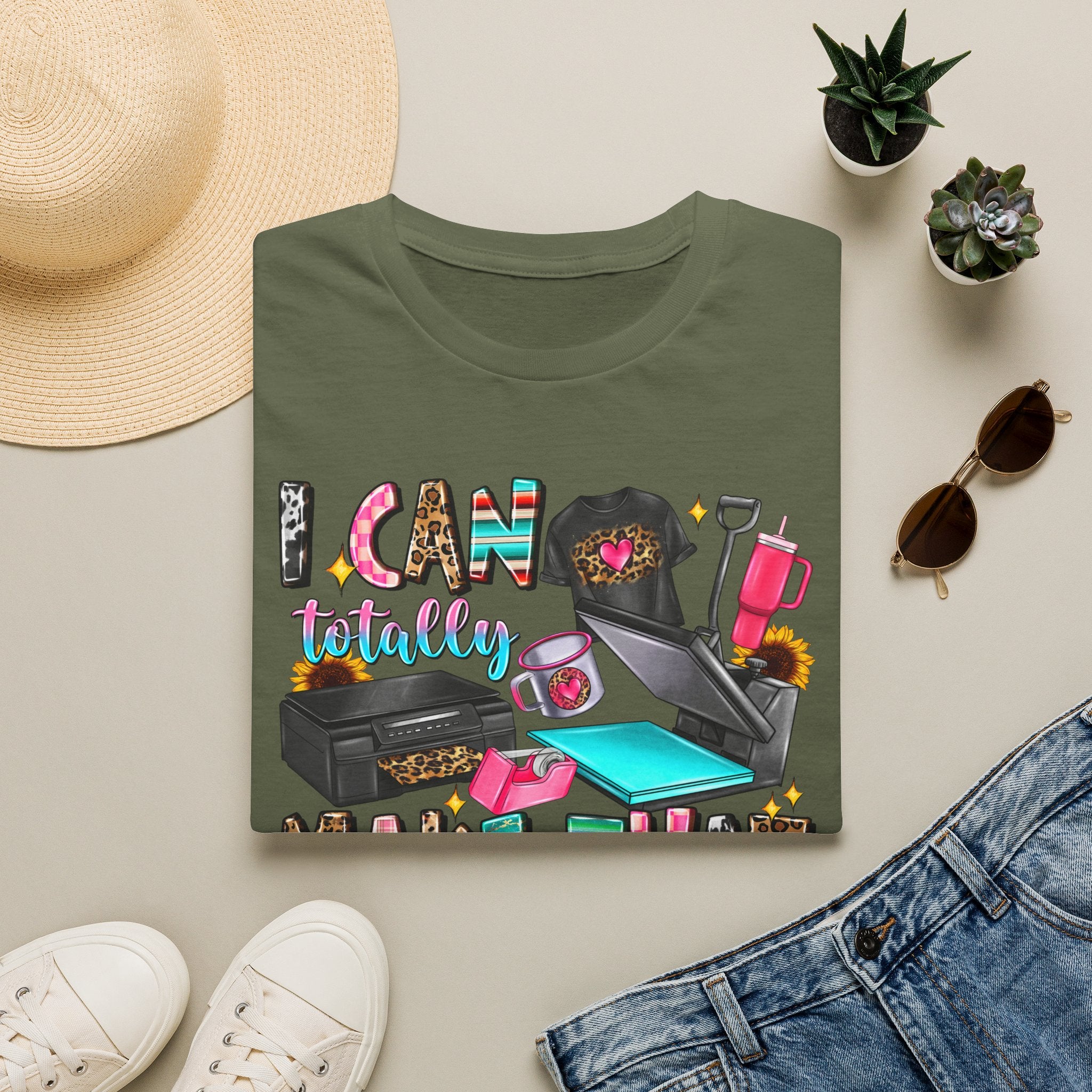 T-Shirt — "I Can Totally Make That" Crafting Tools Graphic Tee