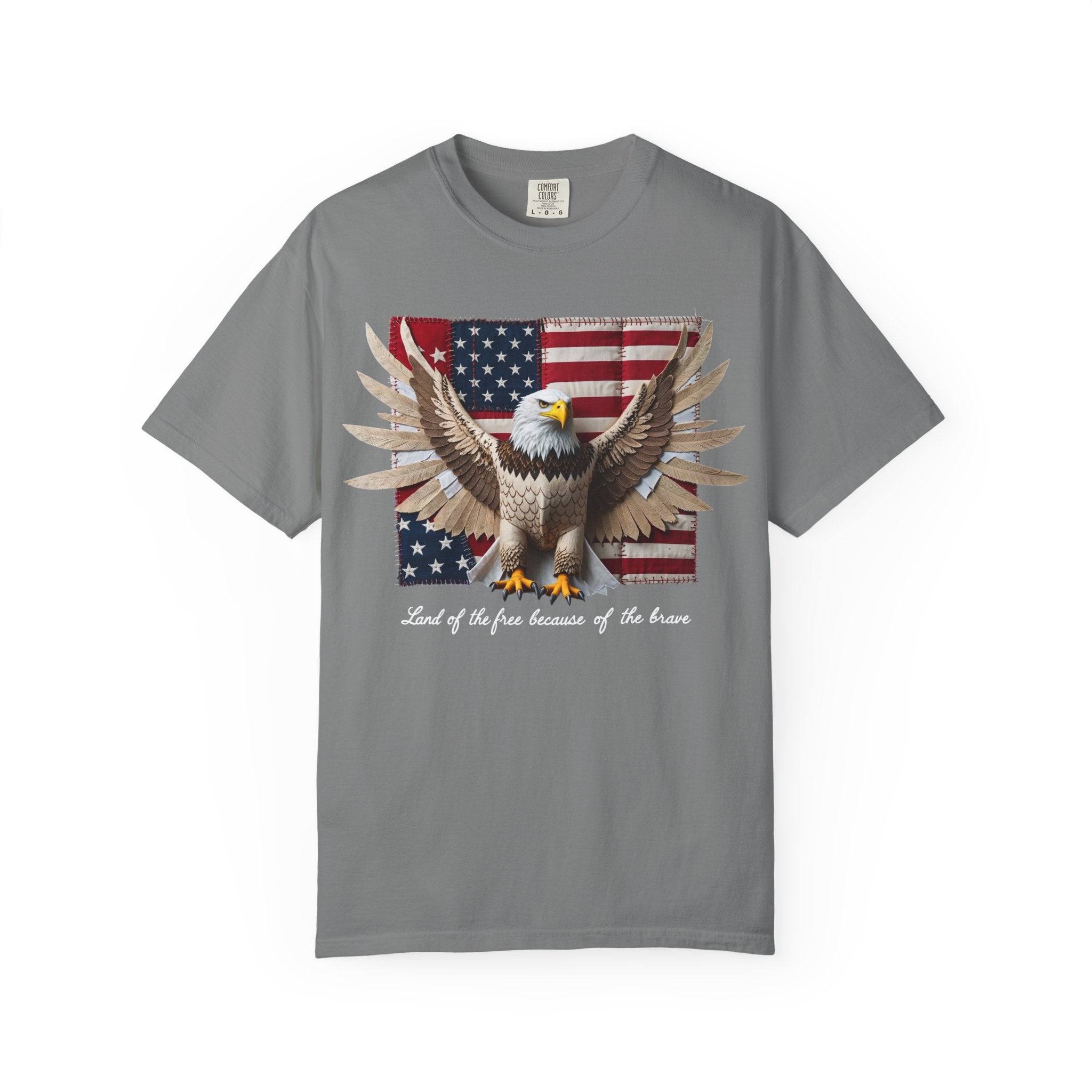 American Eagle Flag T-Shirt – Patriotic Bald Eagle Graphic Tee