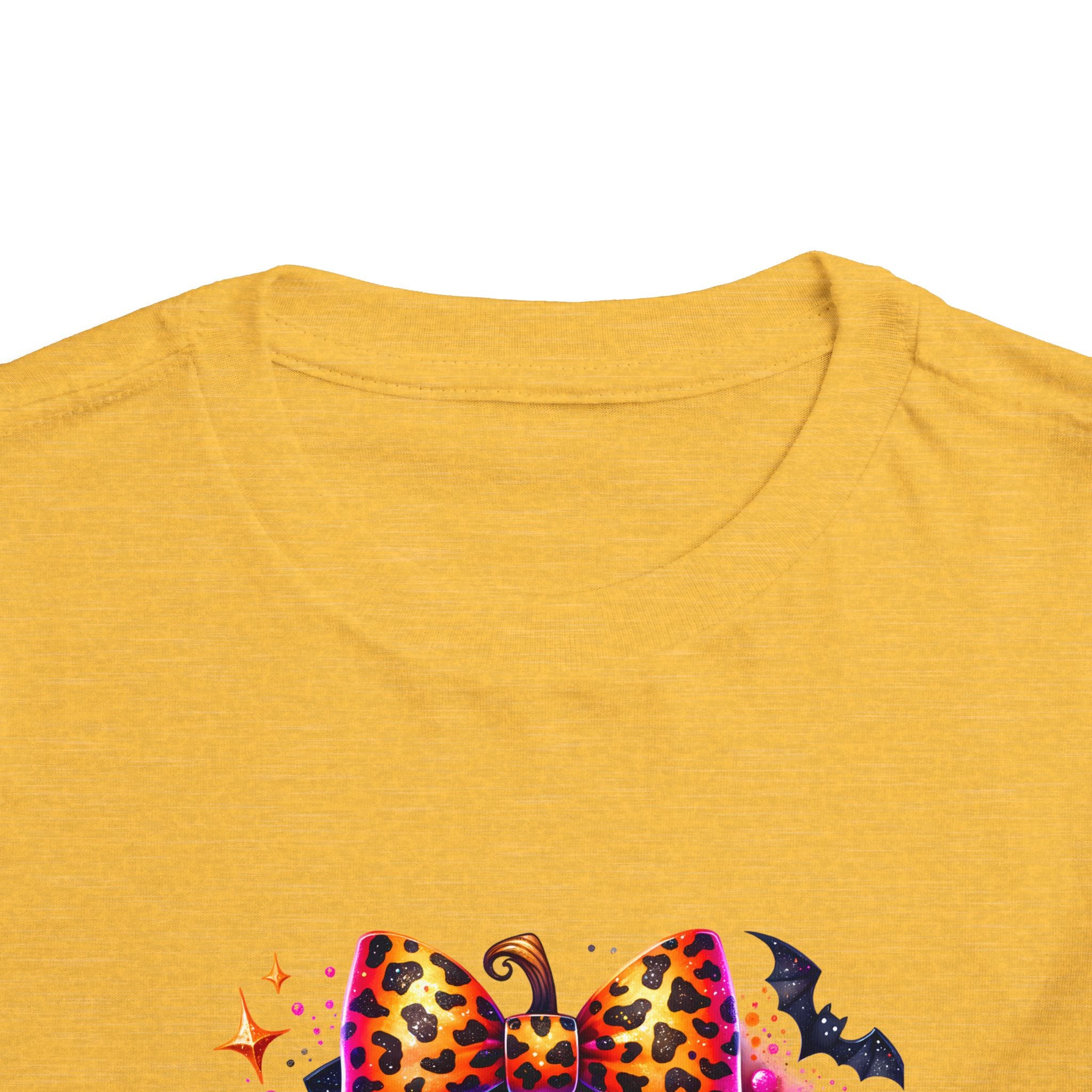 Toddler Tee — "Spooky Season" Pumpkin Bow Halloween Shirt