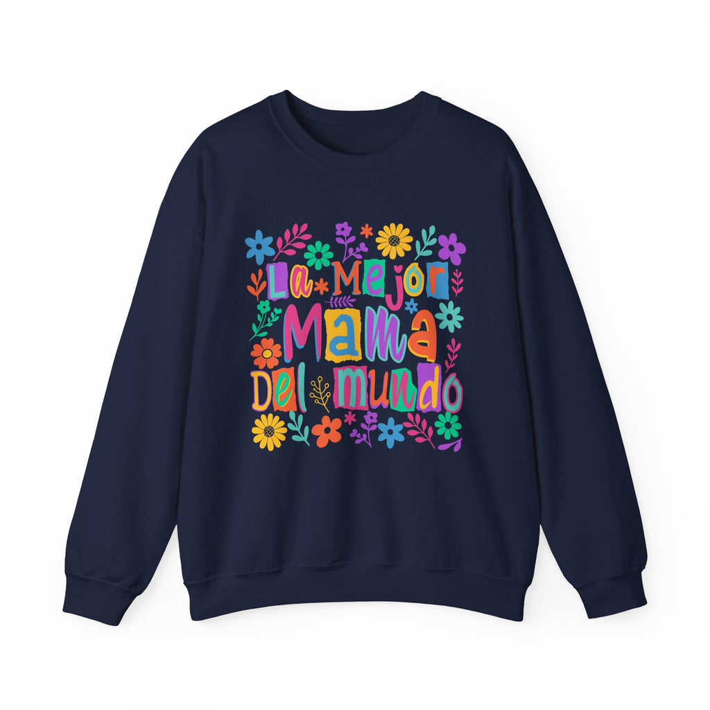 Sweatshirt — La Mejor Mamá del Mundo Floral Mother's Day Crewneck