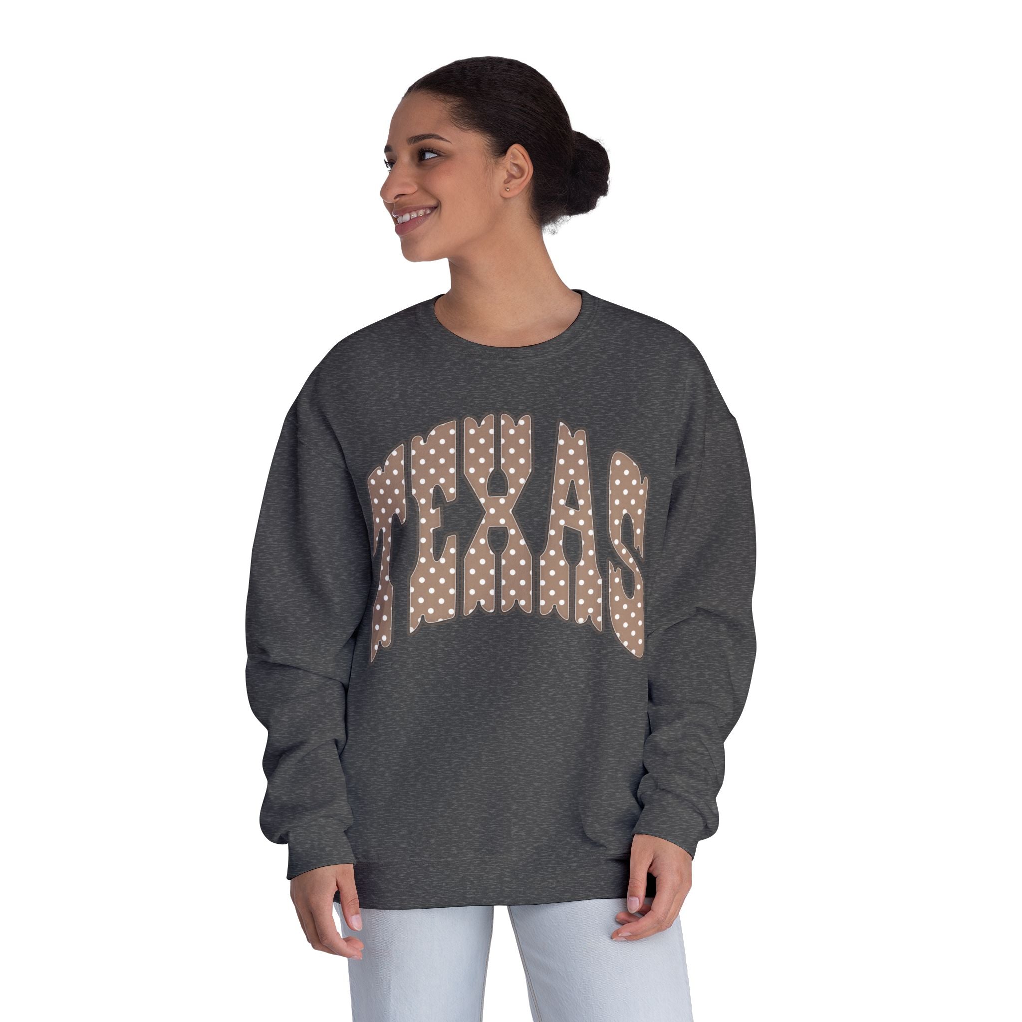 Texas Leopard Print Crewneck Sweatshirt