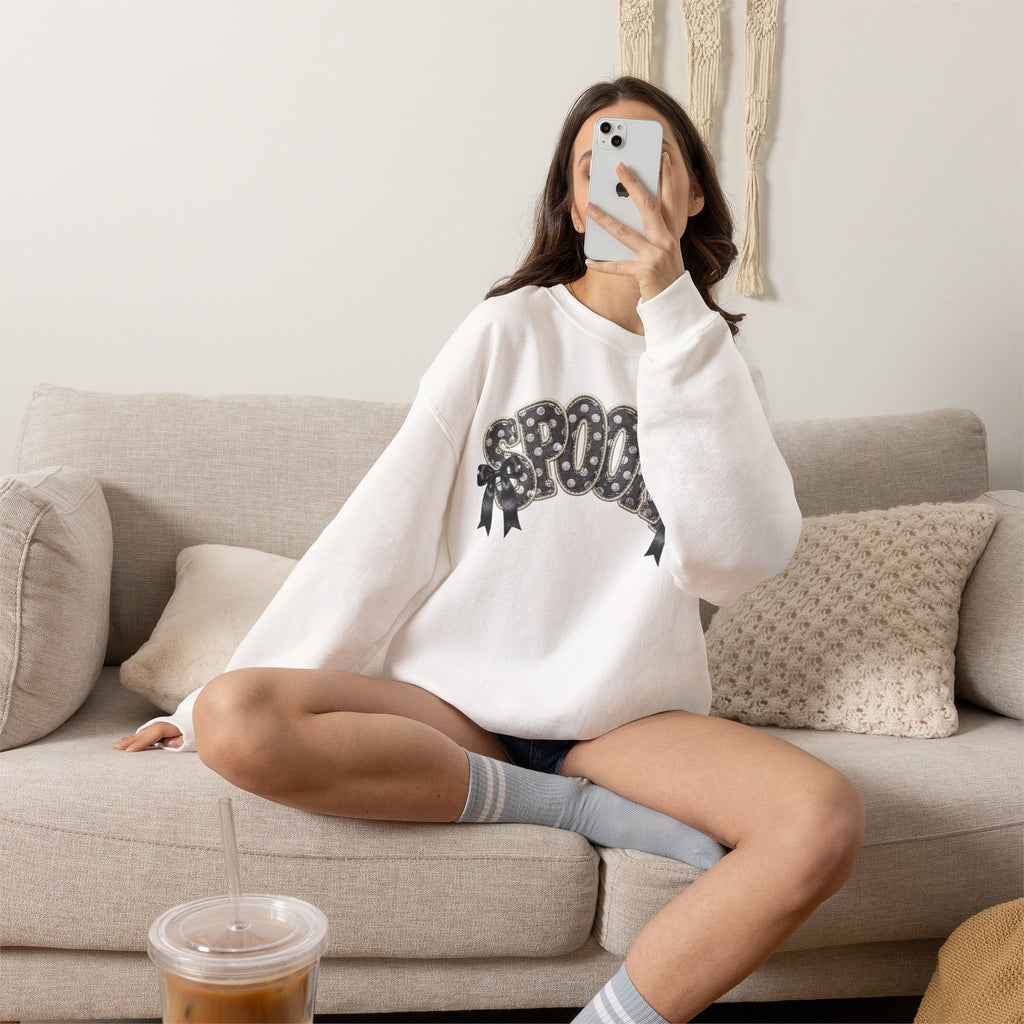 Spooky Floral 'SPOOKY' Crewneck Sweatshirt