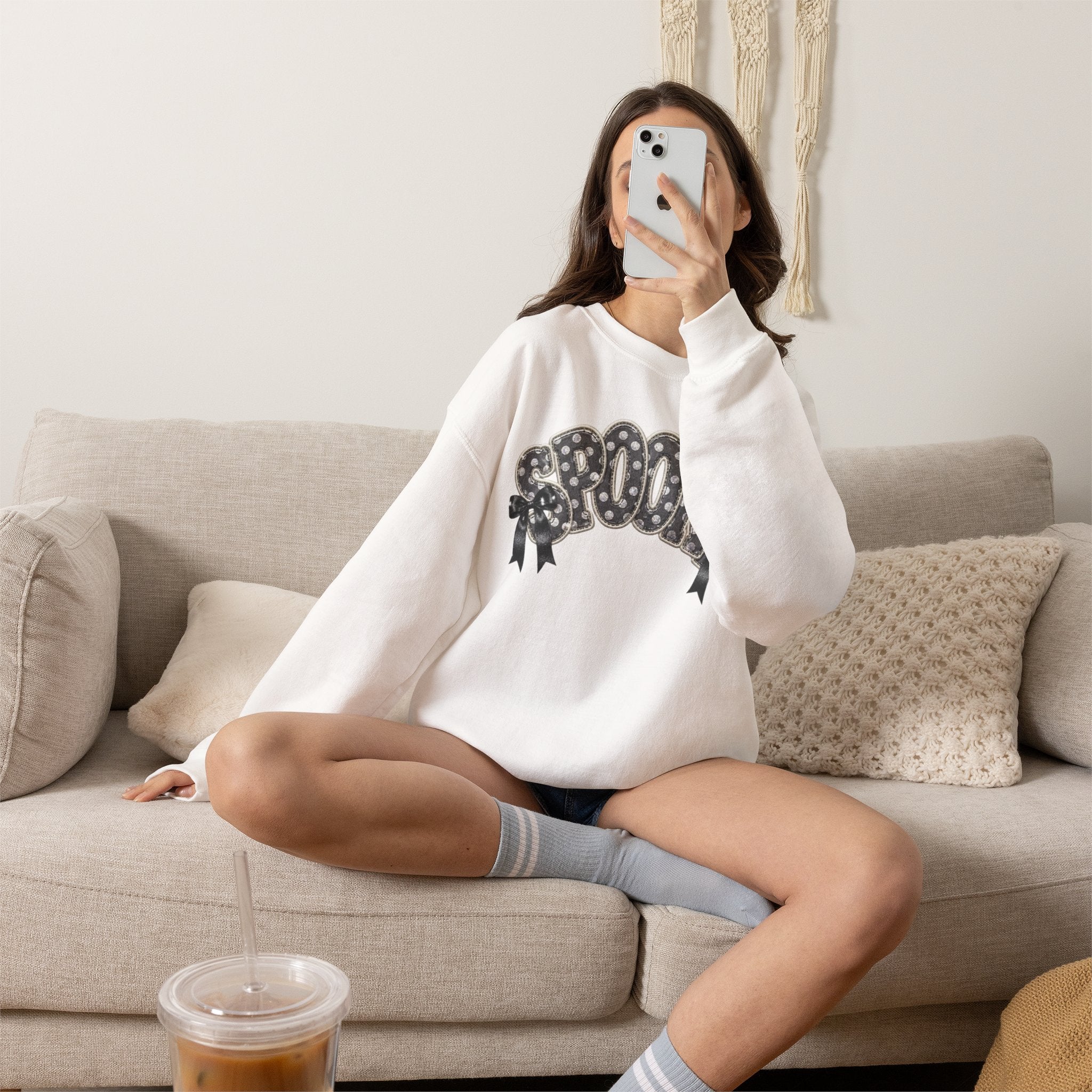 Spooky Floral 'SPOOKY' Crewneck Sweatshirt