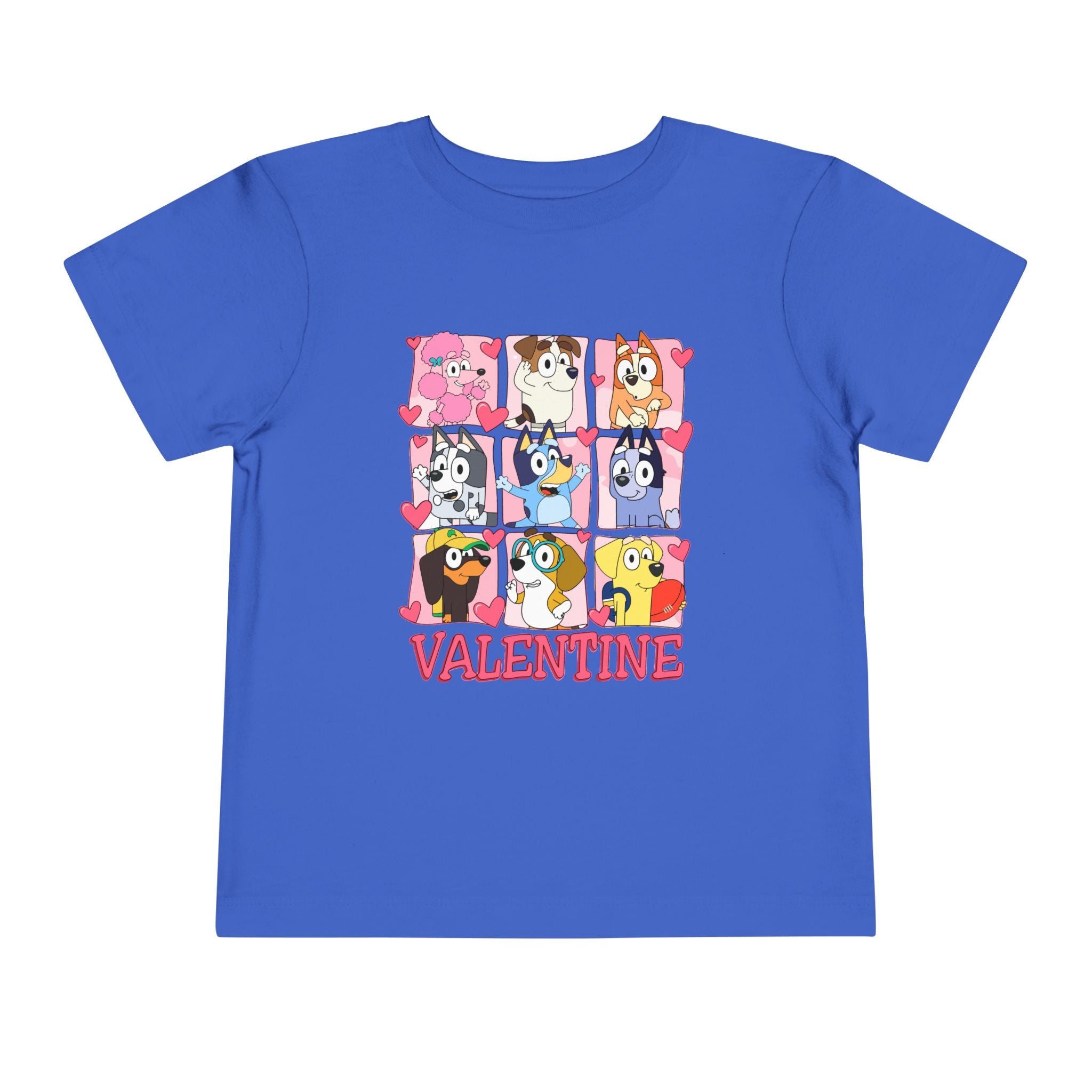Valentine Puppy Grid Toddler Tee