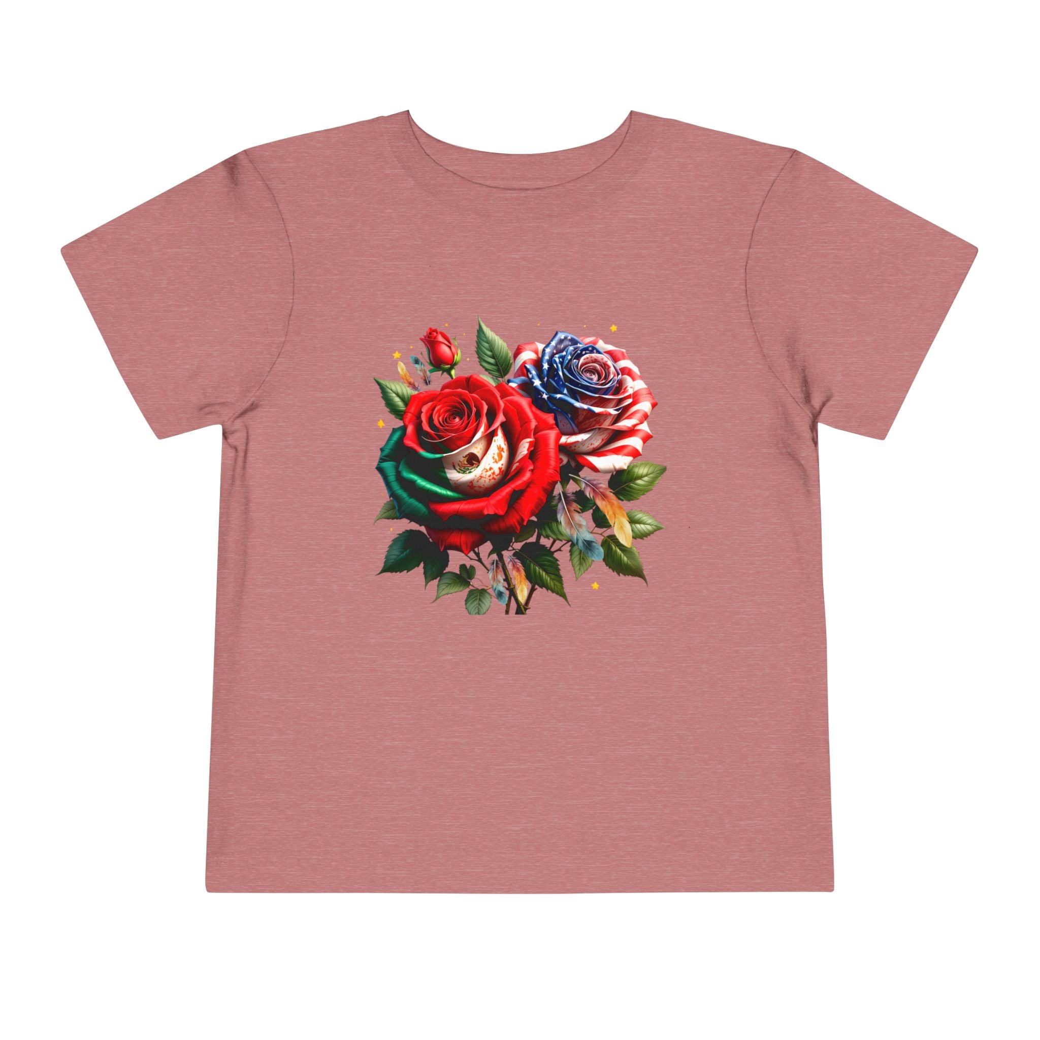 Toddler Tee — Vintage Watercolor Roses Floral Shirt for Kids
