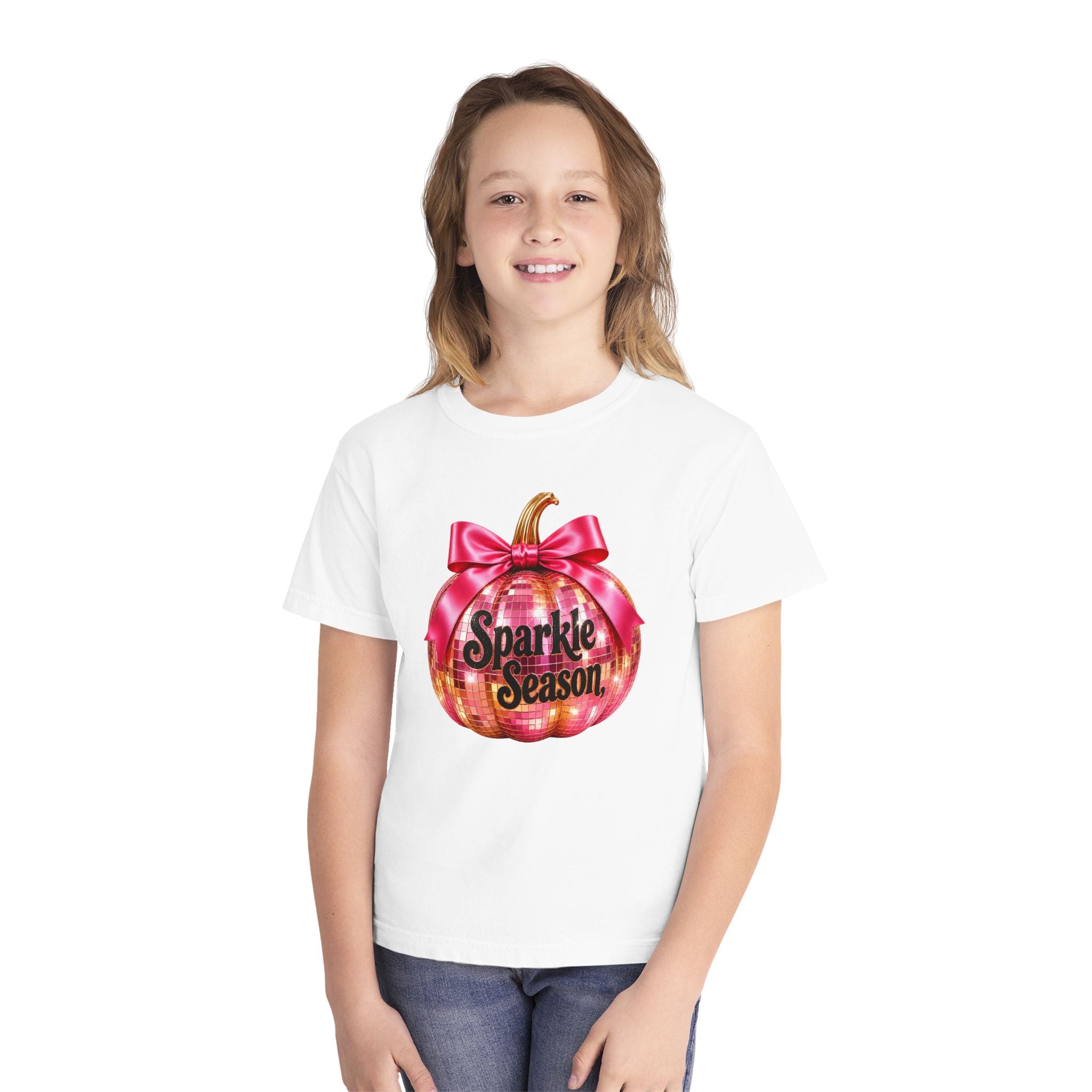 Sparkle Season Pumpkin Youth T‑Shirt